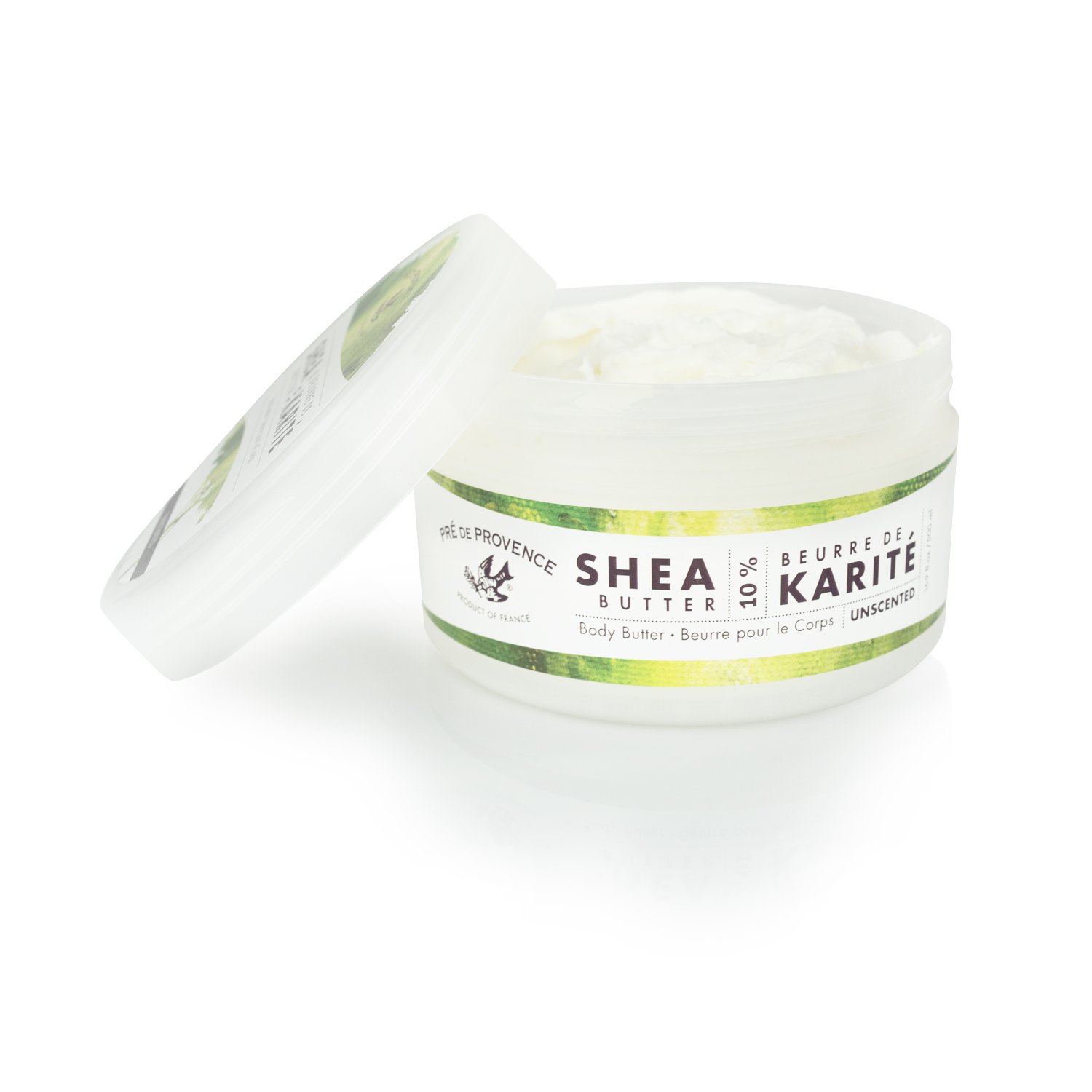 Pre de Provence 10% Shea Butter Body Cream - Ultra Moisturizing & Soothing for Dry Skin - Fragrance Free - Perfect for Daily Hydration & Post-Shower Care