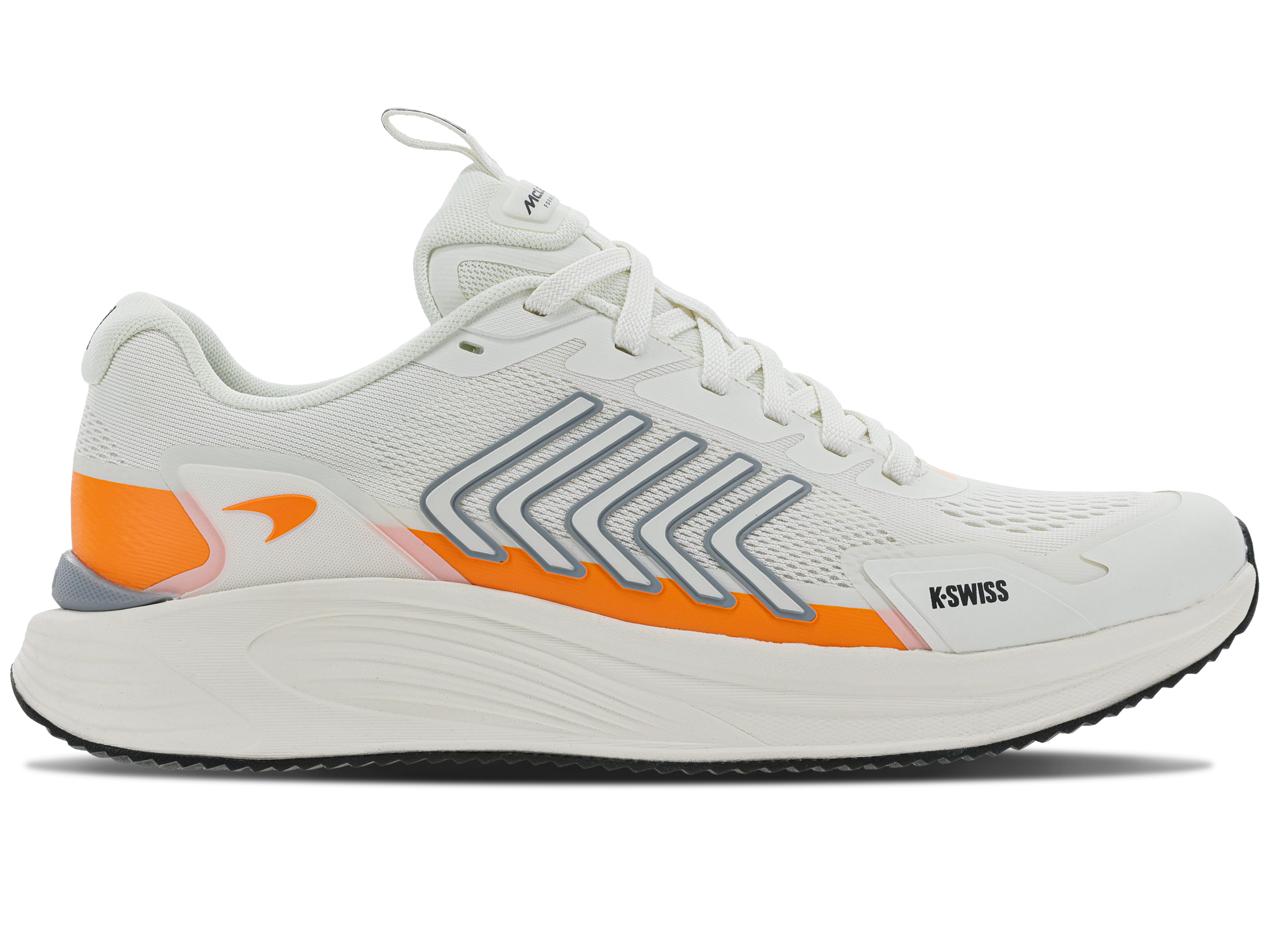 AERO ACTIVE X MCLAREN F1 Team Men's Running Shoes - Snow White/Papaya Color - Lightweight Breathable Sneakers for Jogging, Gym Workouts & Streetwear Fashion