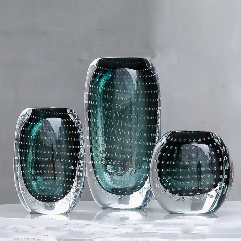 Luxury Murano Glass Vase - Handcrafted Italian Art Glass Vase for Home Decor, Wedding Centerpiece & Gift Idea