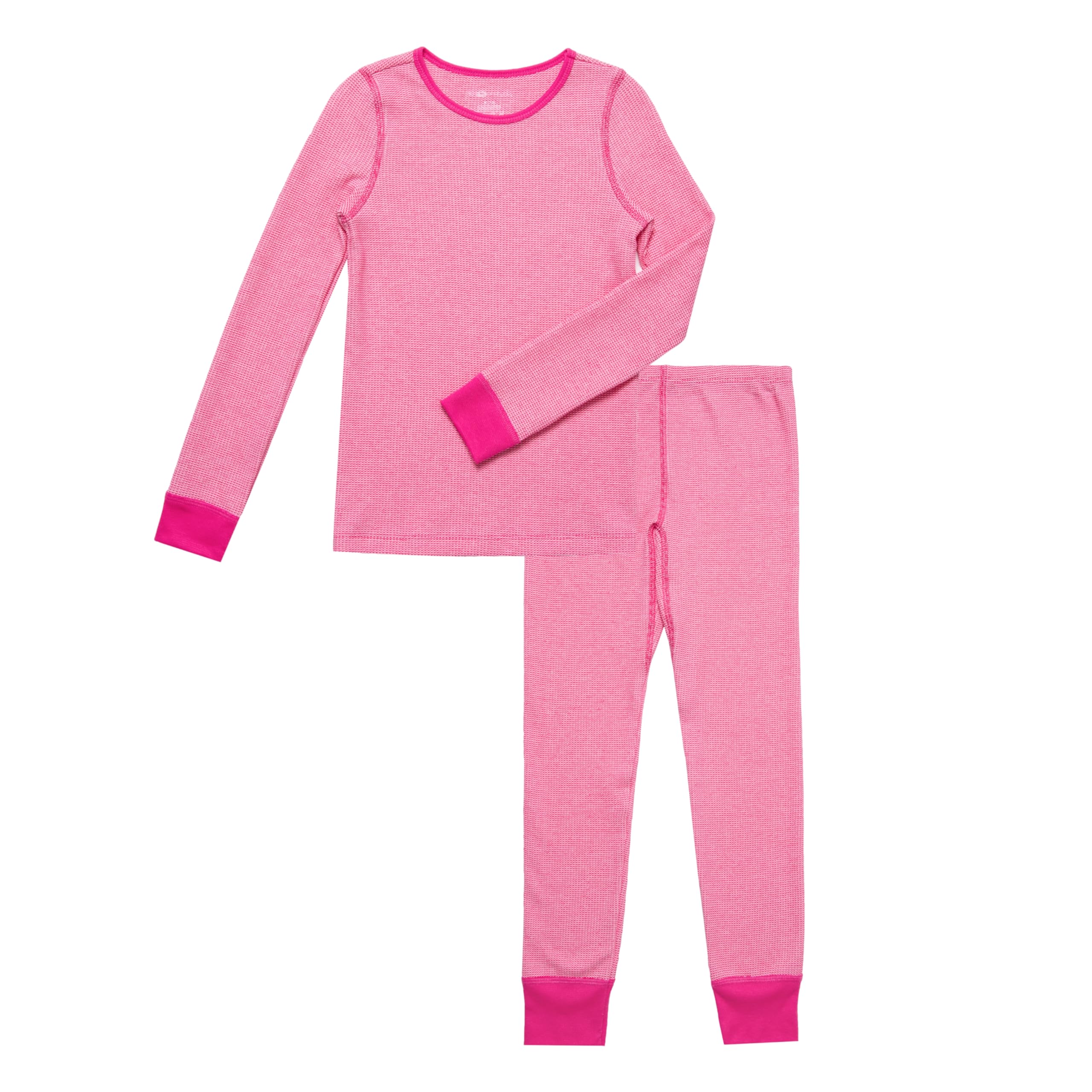Fruit of the Loom Girls Premium Thermal Waffle Underwear Set - Soft Cotton Long Sleeve Shirt & Pants for Winter Warmth - Perfect for Cold Weather, Sleepwear & Layering