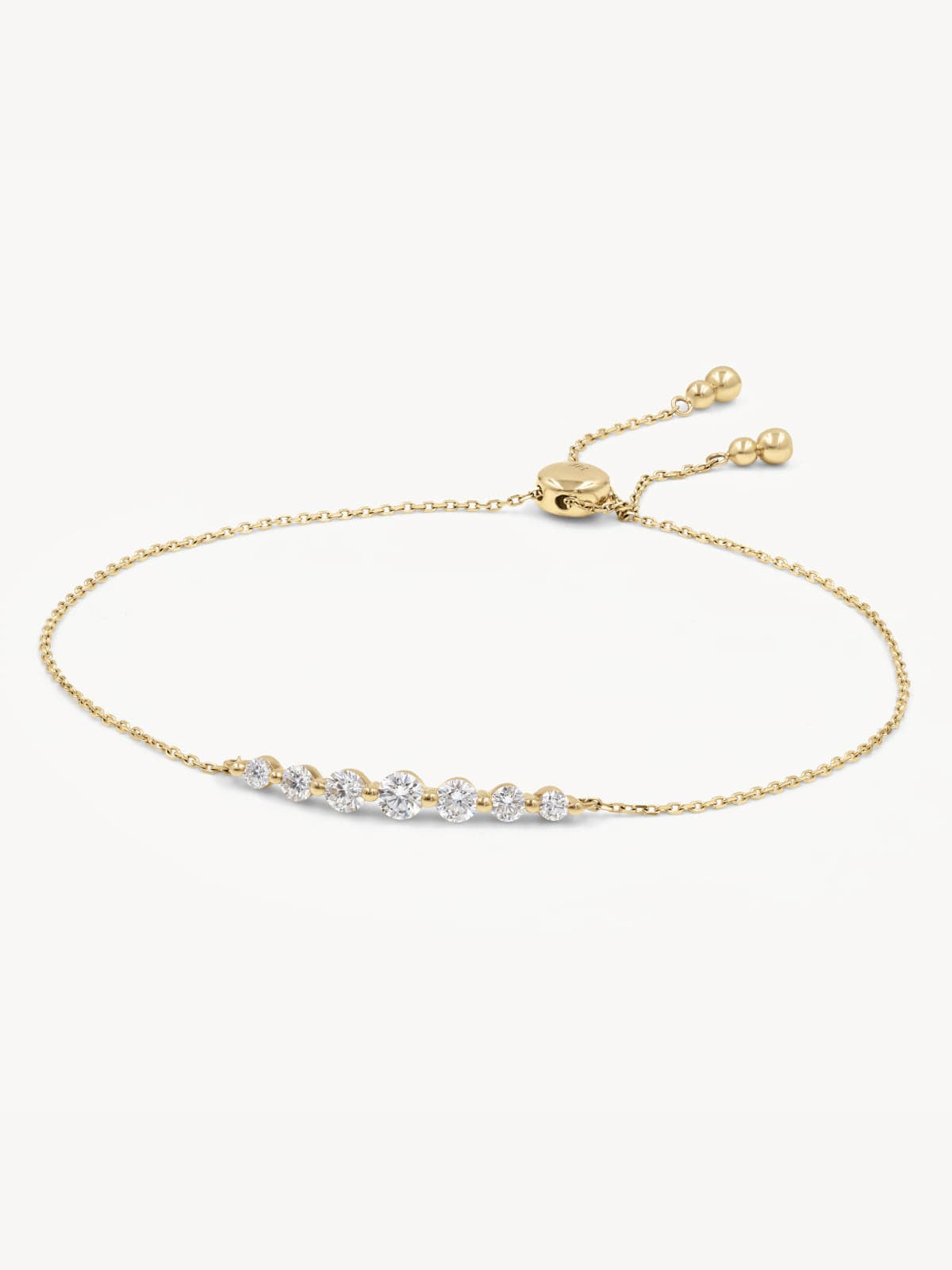 Floating Diamond Bracelet for Women - Elegant 14K Gold Plated Tennis Bracelet with Sparkling Cubic Zirconia - Perfect for Weddings, Parties & Special Occasions