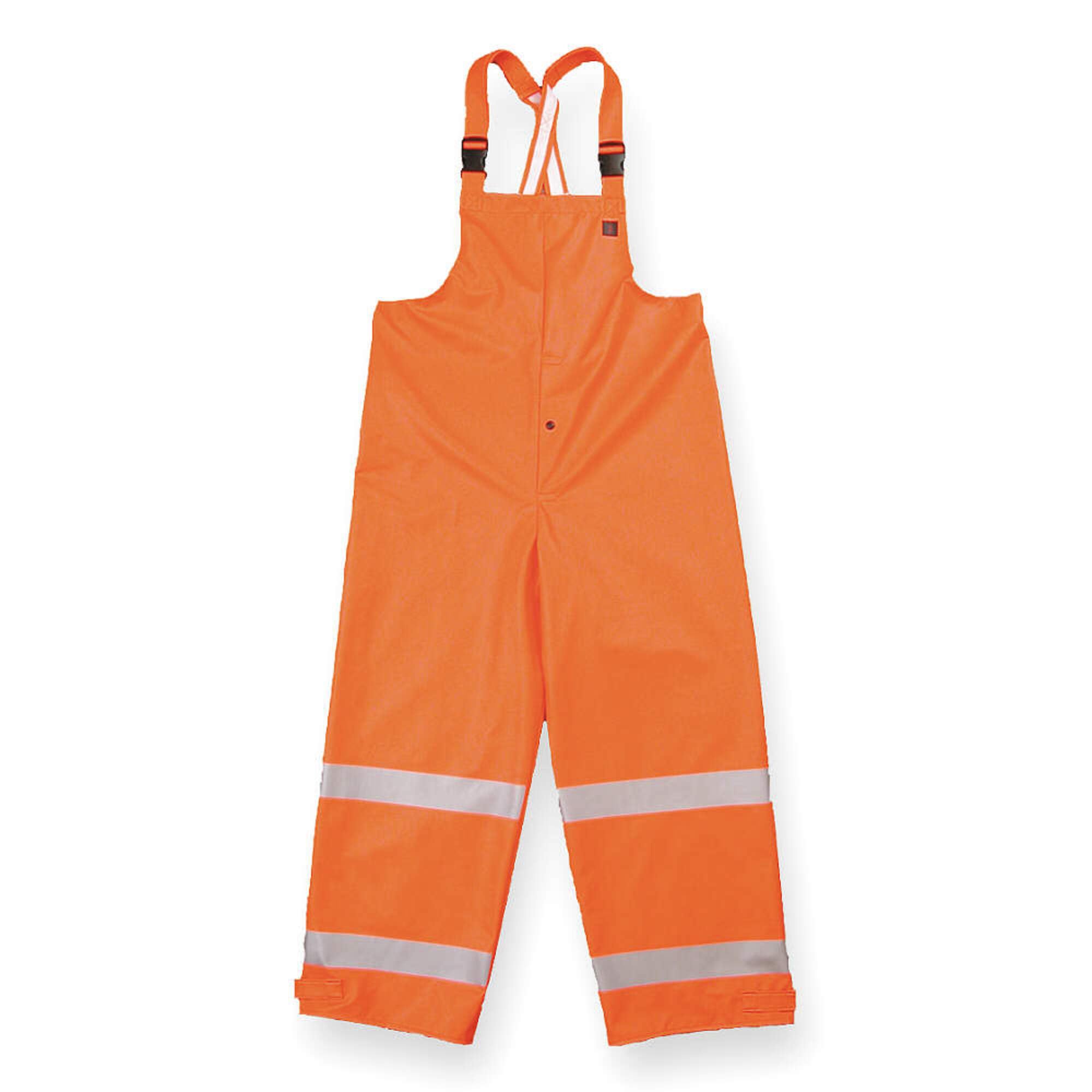 Flame Resistant Arc Flash Rain Bib Overall - Orange Safety Workwear for Outdoor Construction & Hazardous Environments (Size 2XL) - Ideal for Electricians, Utility Workers & Industrial Professionals