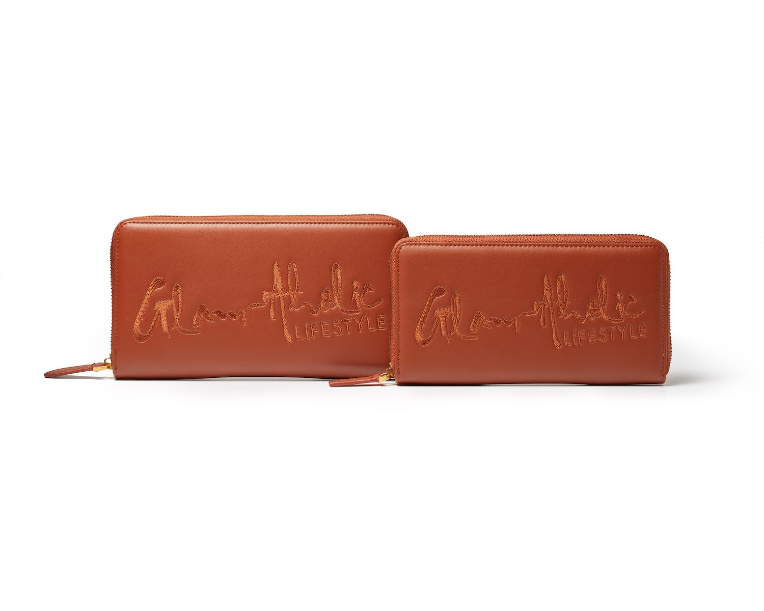 Premium Brown Leather Wallet with Signature Logo - Stylish & Durable for Everyday Use, Business, and Travel