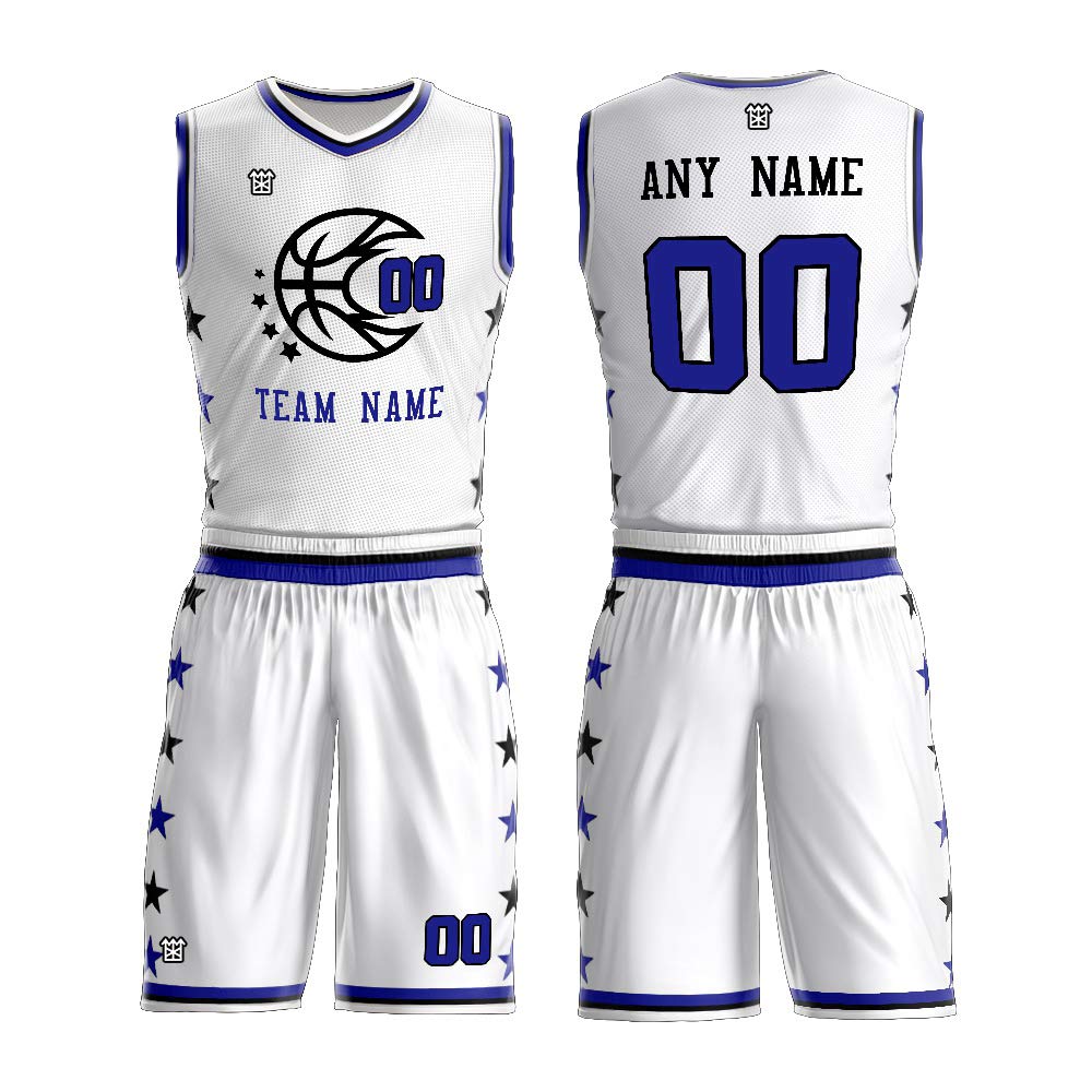 Custom Basketball Jersey & Shorts - Personalized with Team Name, Player Name & Number - Men/Youth/Kids Sizes - Perfect for Team Games, Tournaments & Fan Gear