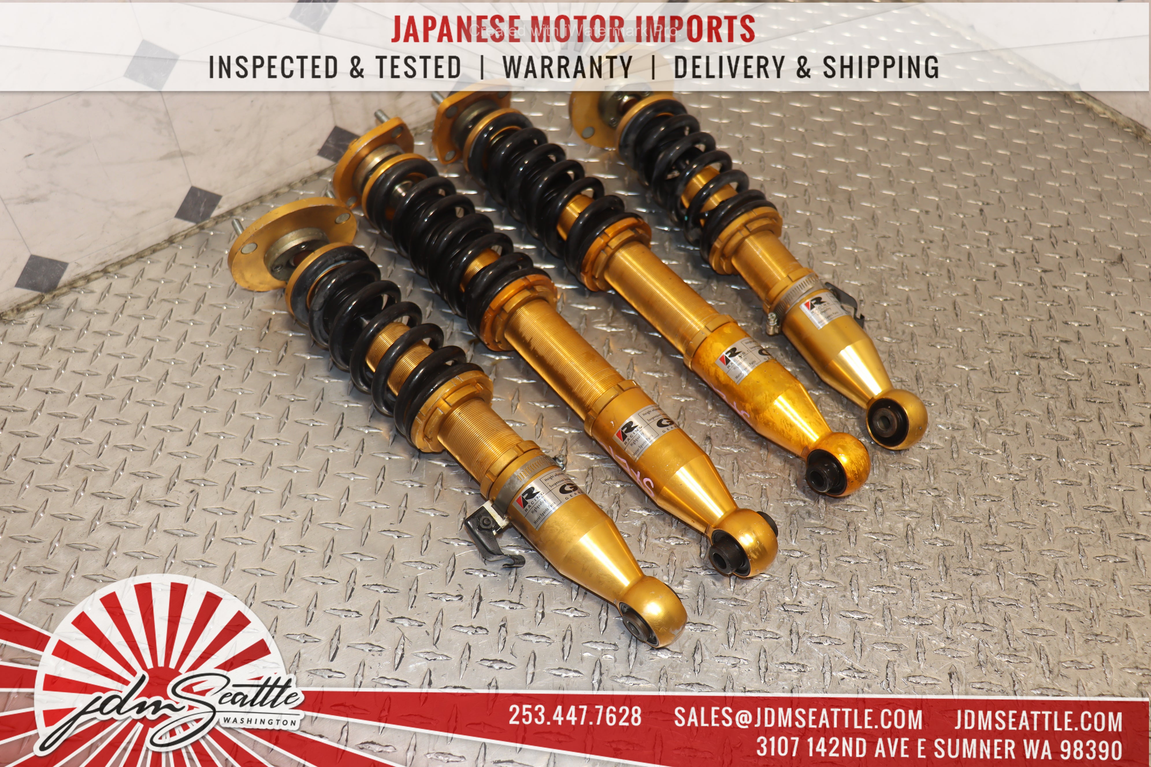 JDM Toyota Altezza SXE10 IS200 IS300 Racing Gear Motorsports Coilovers Set - High-Performance Suspension for Track & Street Racing