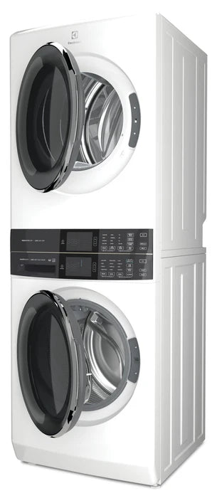 Electrolux ELTE760CAW 5.2 Cu. Ft. Front Load Washer & 8 Cu. Ft. Electric Dryer Laundry Tower in White - Perfect for Small Spaces & Energy-Efficient Home Laundry