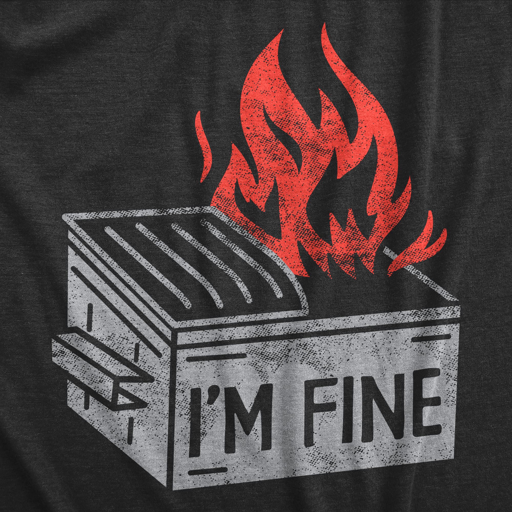 Funny Dumpster Fire T Shirt for Men - Flaming Garbage Humor Tee - Casual Wear & Gift for Parties, Work, and Everyday Outfits