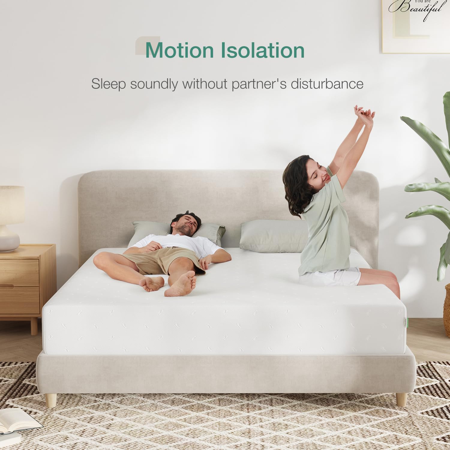 Novilla 12 Inch Queen Memory Foam Mattress - CertiPUR-US Certified, Pressure Relief & Comfort Support, Removable Washable Cover - Perfect for Back Pain Relief, Guest Rooms & Master Bedrooms