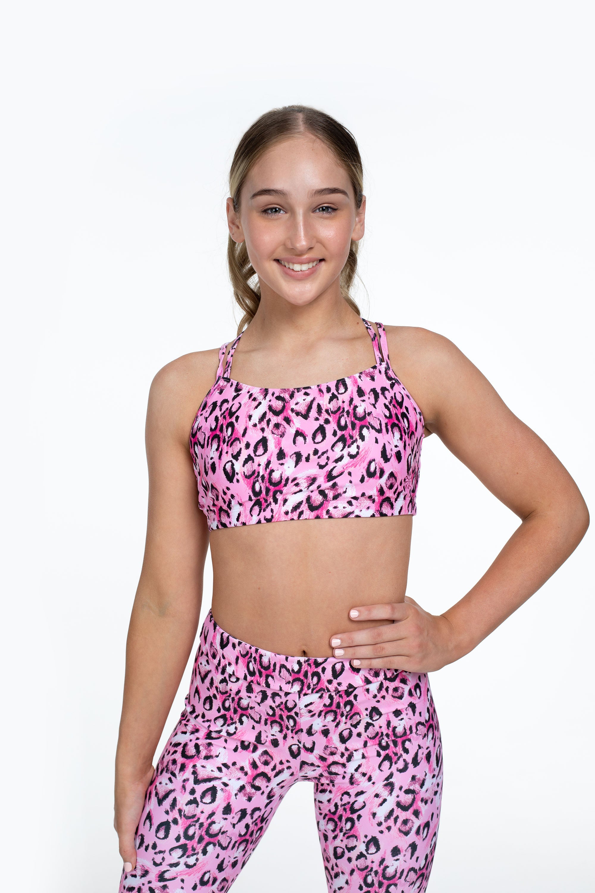 BLOCH X Flo Active Remi X Back Bra Top - Women's Supportive Sports Bra for Yoga, Dance & Workouts - Comfortable & Breathable Workout Top for Fitness & Active Lifestyle