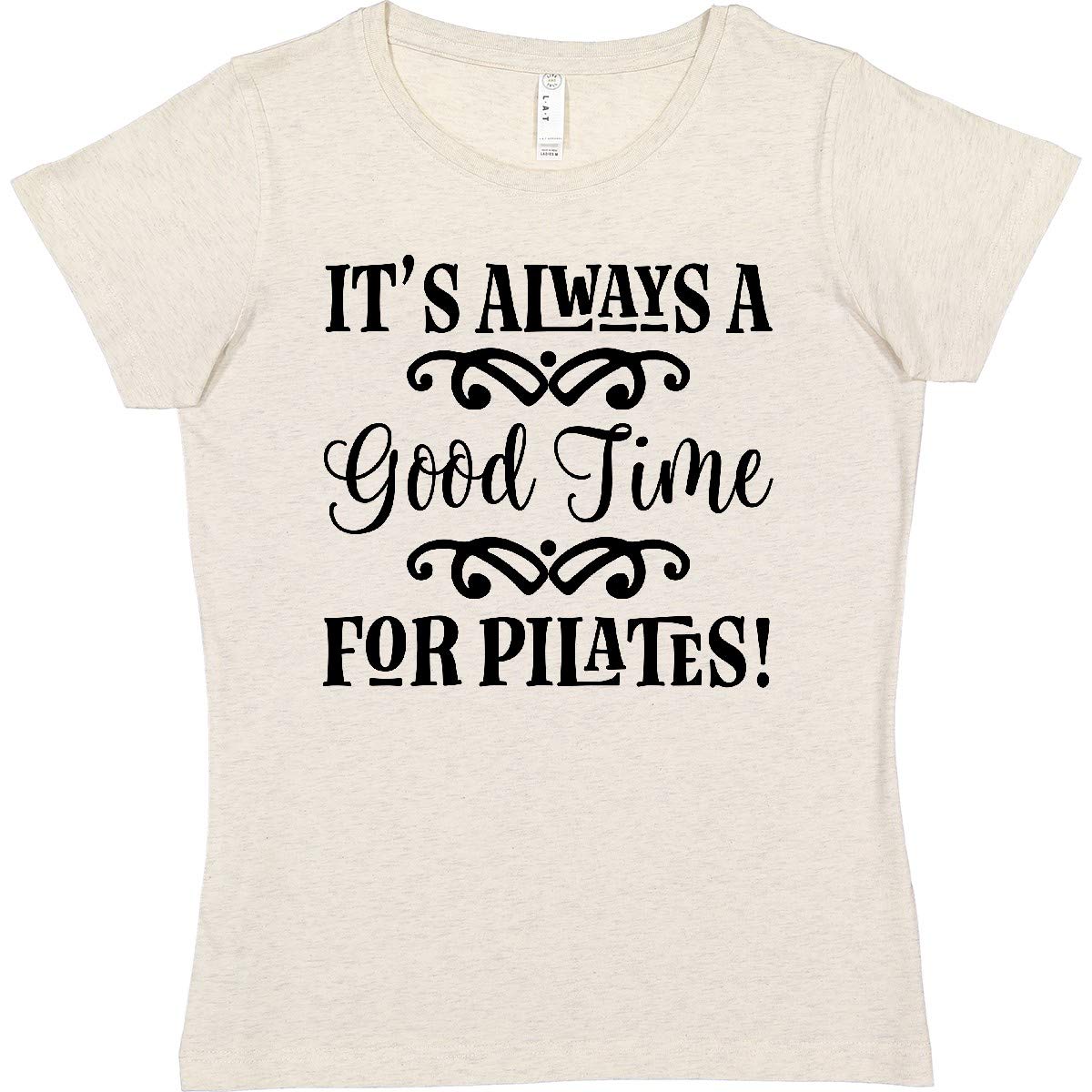 Inktastic Women's Exercise Fitness Pilates T-Shirt - Perfect Gift for Yoga, Gym & Workout Enthusiasts