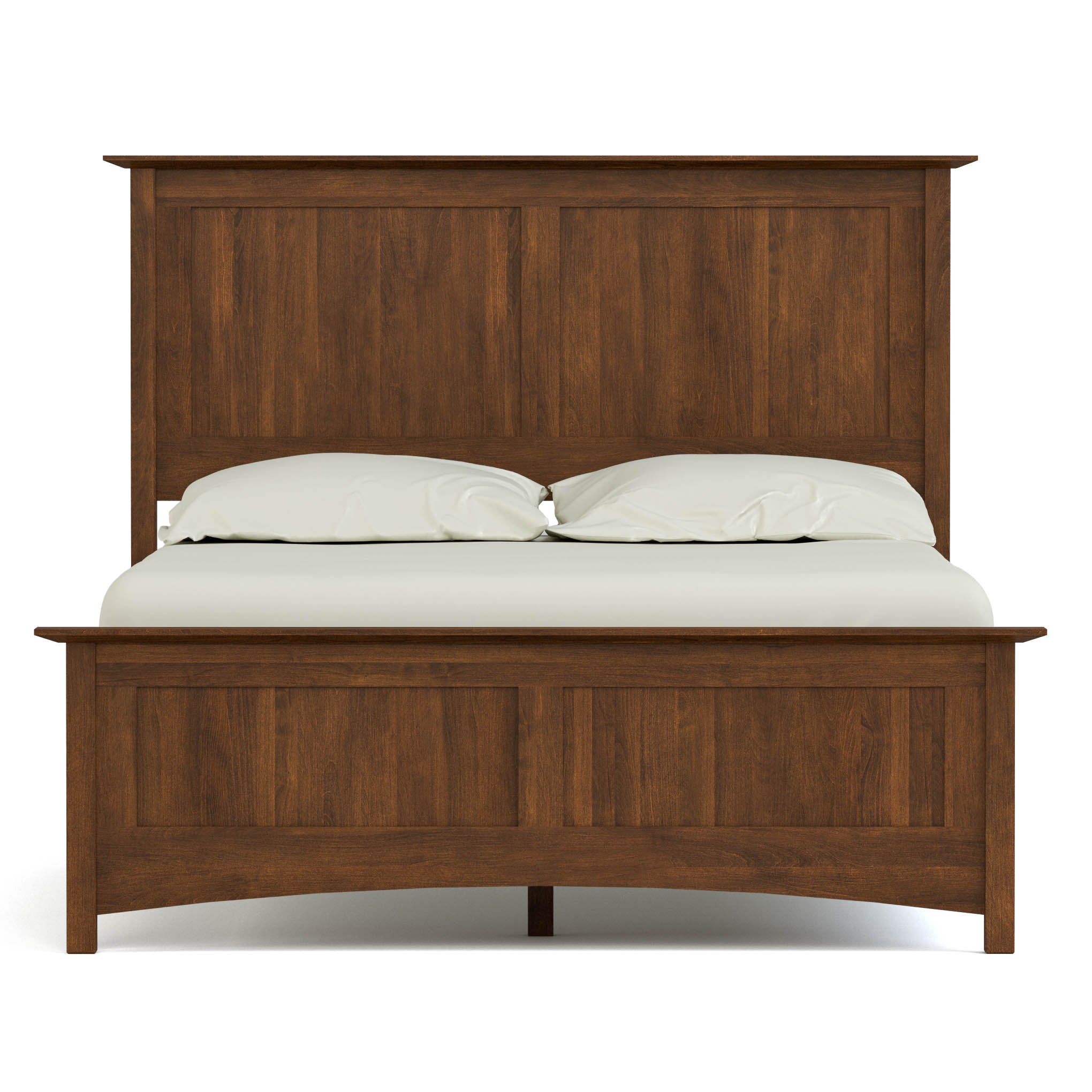 Gable Road Bed Frame - Sturdy Metal Platform Bed with Wooden Headboard - Perfect for Modern Bedrooms & Guest Rooms