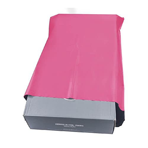600 PCS 19x24 inch Poly Mailers Shipping Envelopes - Self Adhesive Waterproof Tear-Proof Packaging Bags for Office, Industrial & Postal Use - Hot Pink - Perfect for Ecommerce, Gift Wrapping & Mailing Packages