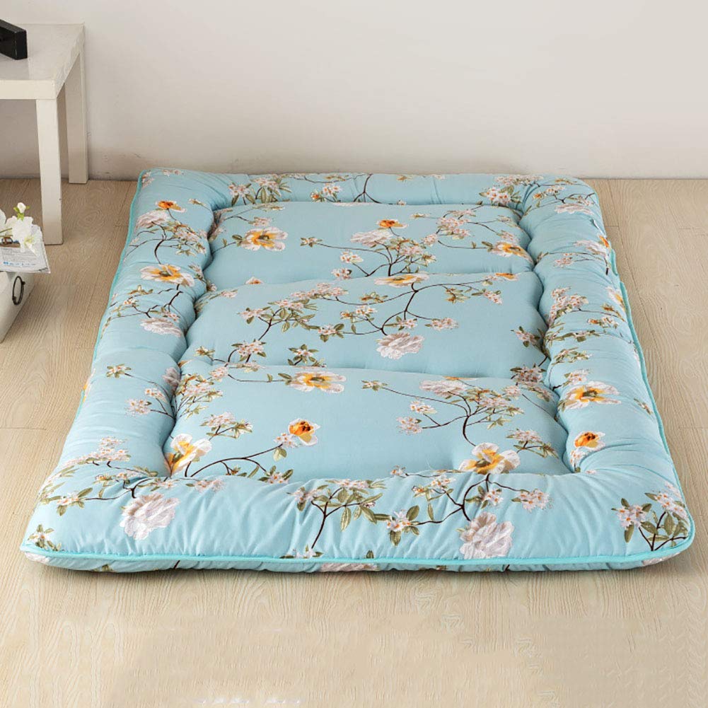 Roll Up Travel Futon Mattress - Portable Foldable Camping Mattress 100% Cotton Shikibuton Sleeping Pad for Couch Bed (180x200cm) - Perfect for Camping, Guest Beds & Small Space Living