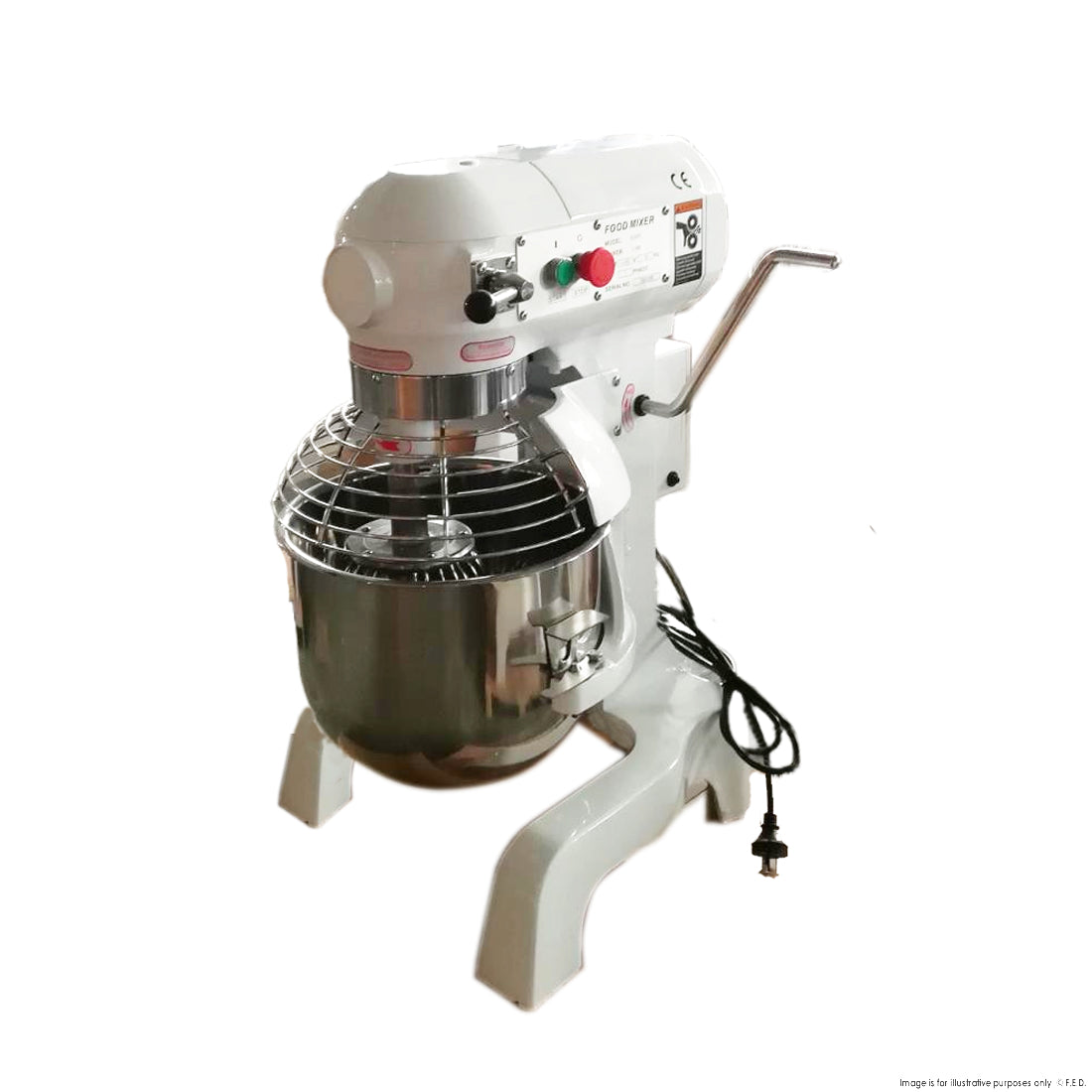 BakerMax 20L Heavy Duty Commercial Stand Mixer - 2000W Powerful Motor for Baking, Dough Kneading & Food Prep - Perfect for Bakeries, Restaurants & Home Kitchens