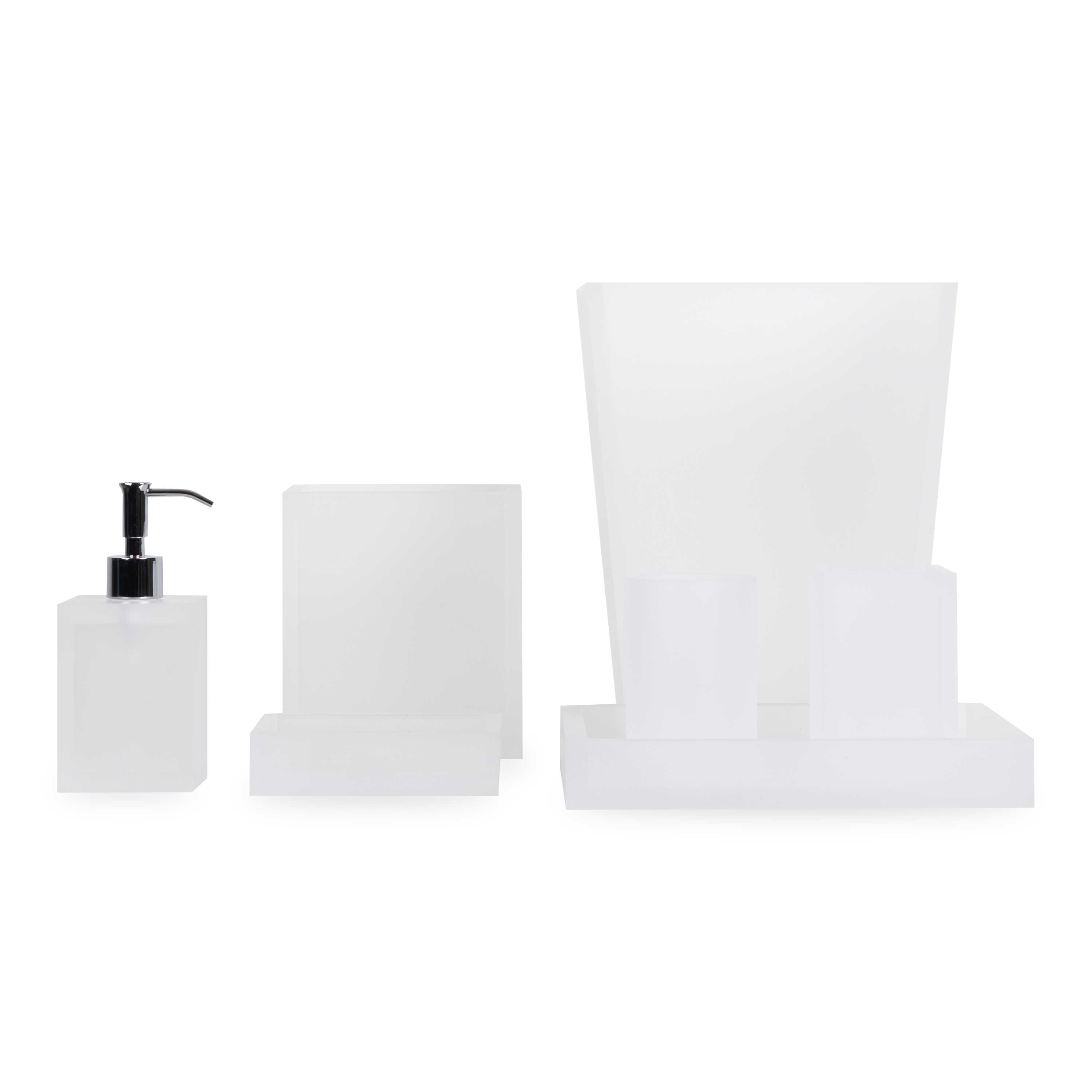 Frosted Lucite Collection - Elegant Translucent Home Decor for Modern Living Rooms, Bedrooms & Offices | Stylish Acrylic Furniture & Accessories