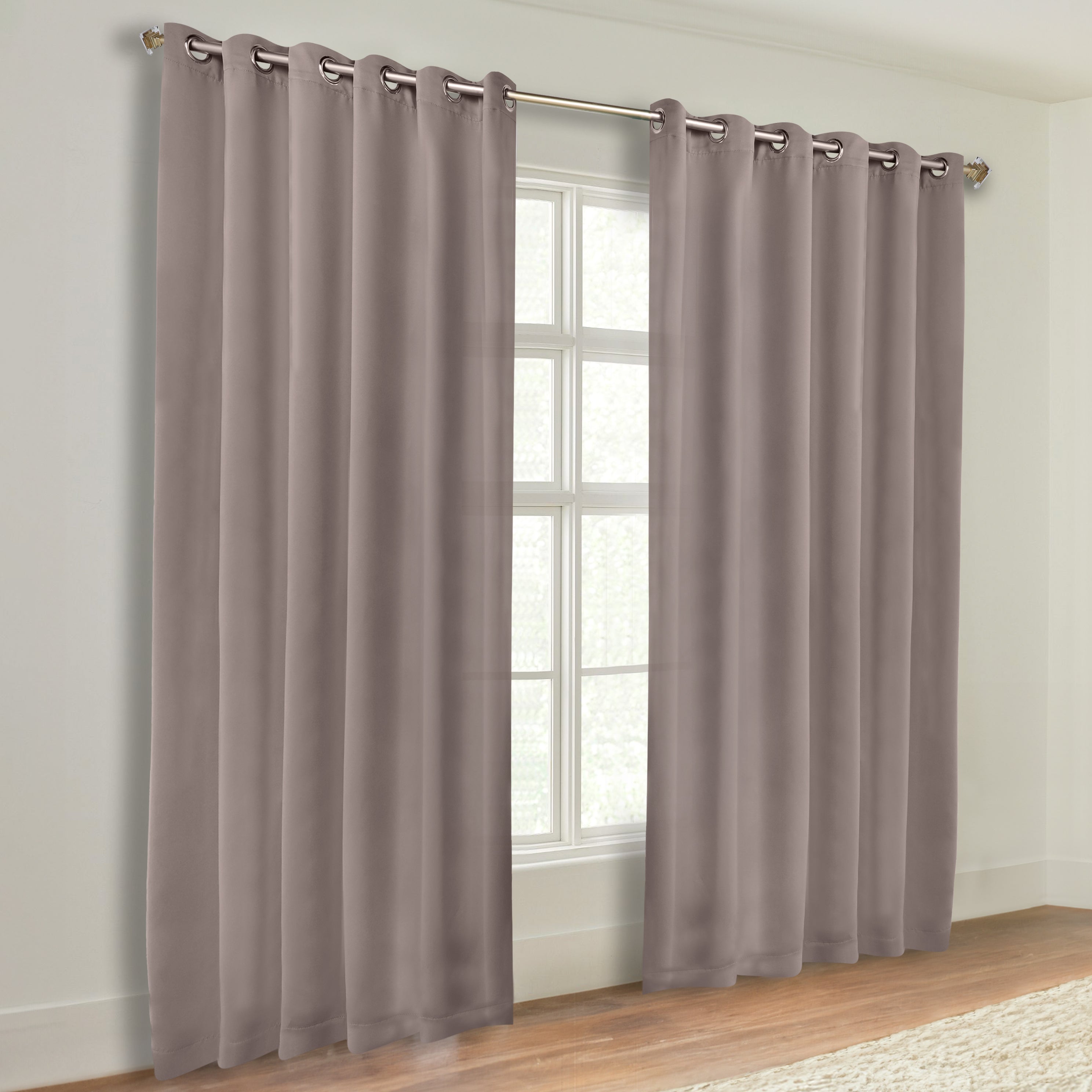 Machine Washable Blackout Curtains Set of 2 - Solid Color Room Darkening Window Treatments for Bedroom & Nursery - Blocks Light & Noise for Better Sleep