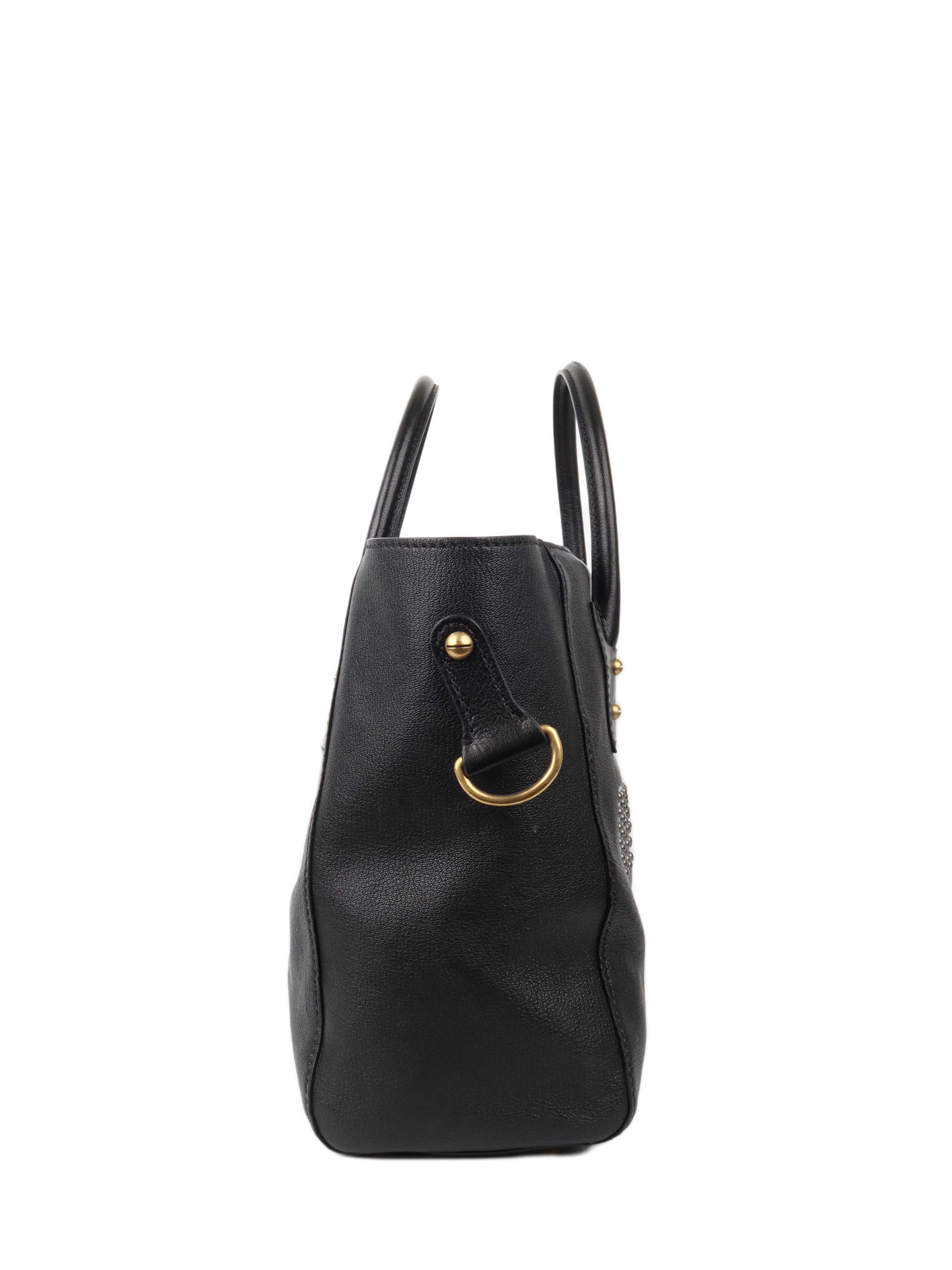 Dior Diorangeles Studded Leather Tote Bag for Women - Luxury Designer Handbag with Studded Details, Perfect for Work, Travel & Everyday Use