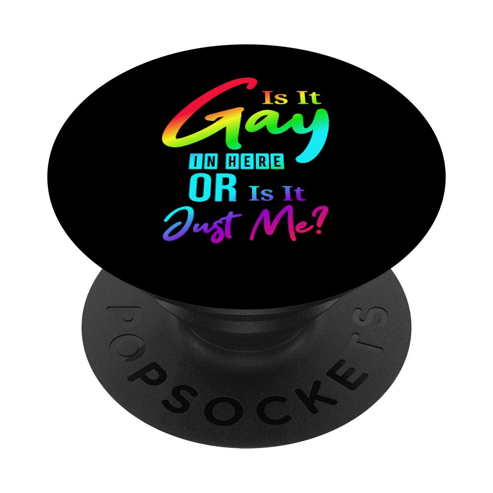 Funny Gay Pride T-Shirt - 'Is It Gay In Here Or Just Me?' LGBTQ+ Gift for Men & Women - Perfect for Pride Parades, Parties & Everyday Wear