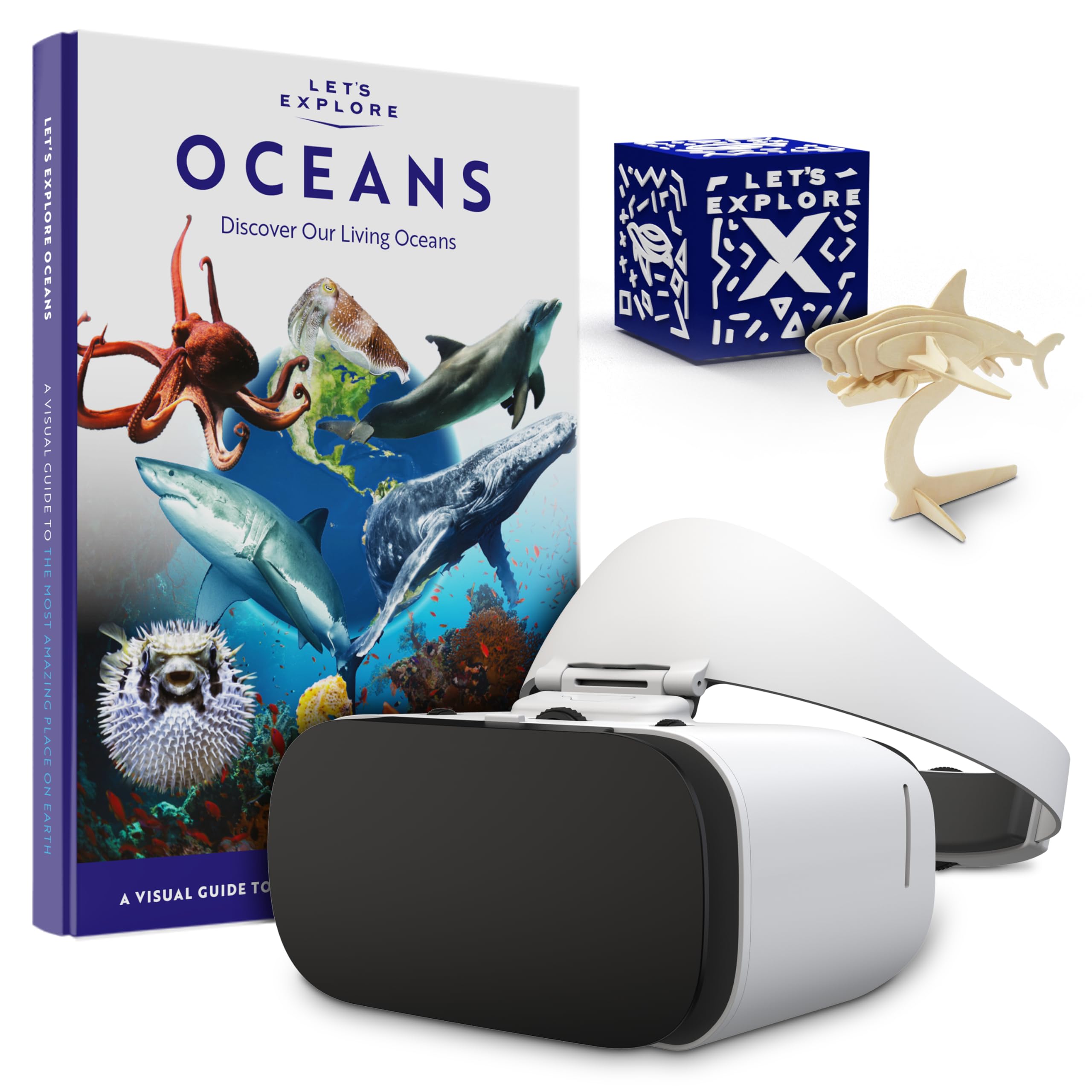 Kids VR Headset - STEM Educational Toy & Virtual Reality Adventure Gift for Children | Family-Friendly VR Goggles Compatible with Smartphones | Explore Oceans, Space & More - Perfect for Learning, Play & Family Bonding