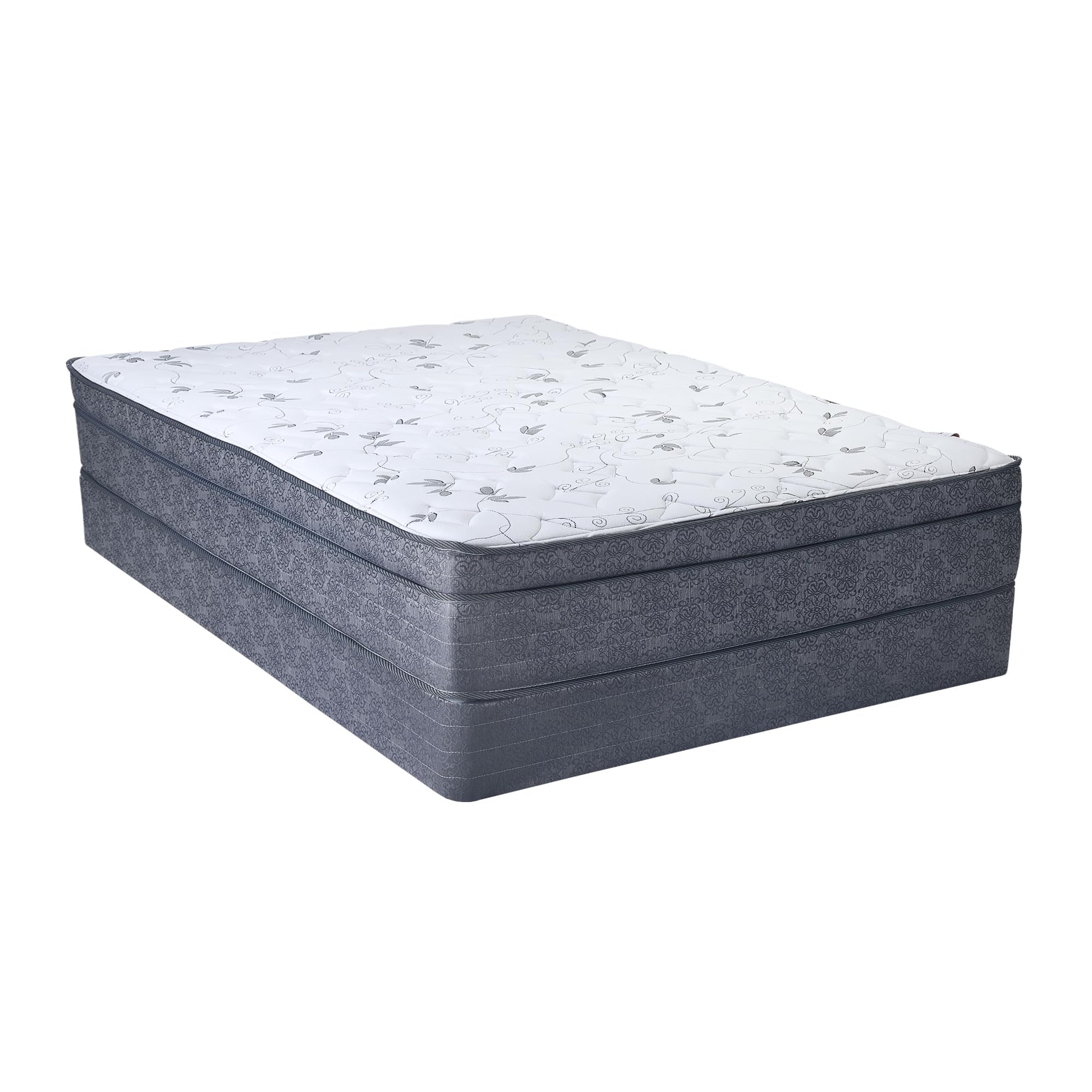 Treaton 13-Inch Extra Firm Hybrid Mattress with Eurotop & 8