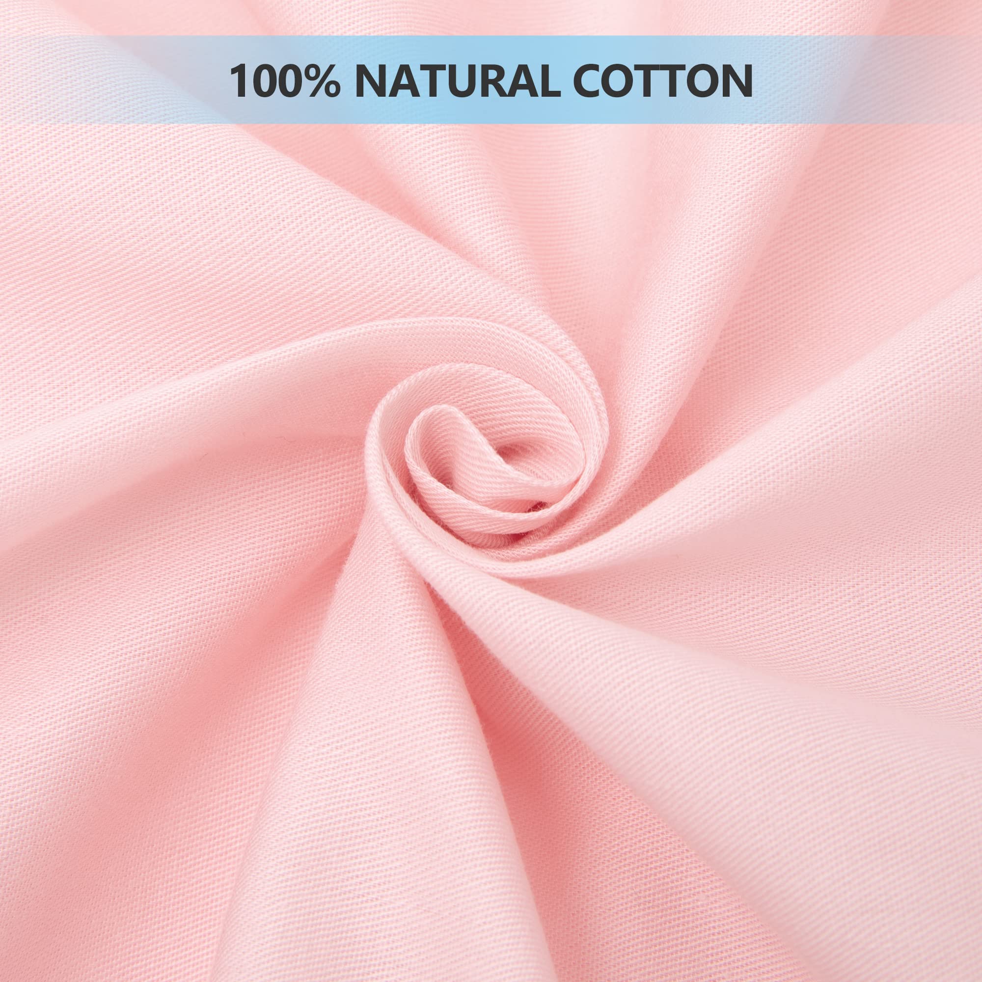TILLYOU 2 Pack Fitted Crib Sheet Set - 100% Organic Cotton Baby Crib Mattress Sheets, Standard 28