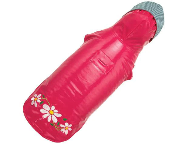 UpCountry Nantucket Slicker Raincoat - Waterproof Pink Daisy Print Women's Rain Jacket for Outdoor Activities & Spring Fashion