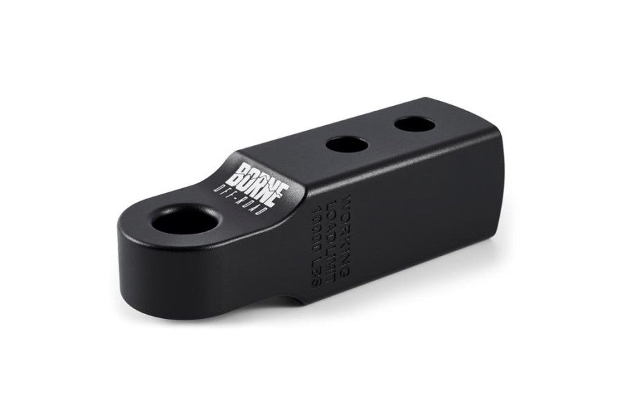 Borne Off Road 2 Inch Hitch Receiver Shackle Mount - Heavy Duty Black Tow Hook for Jeep, Truck & SUV - Perfect for Off-Road Recovery & Towing Accessories