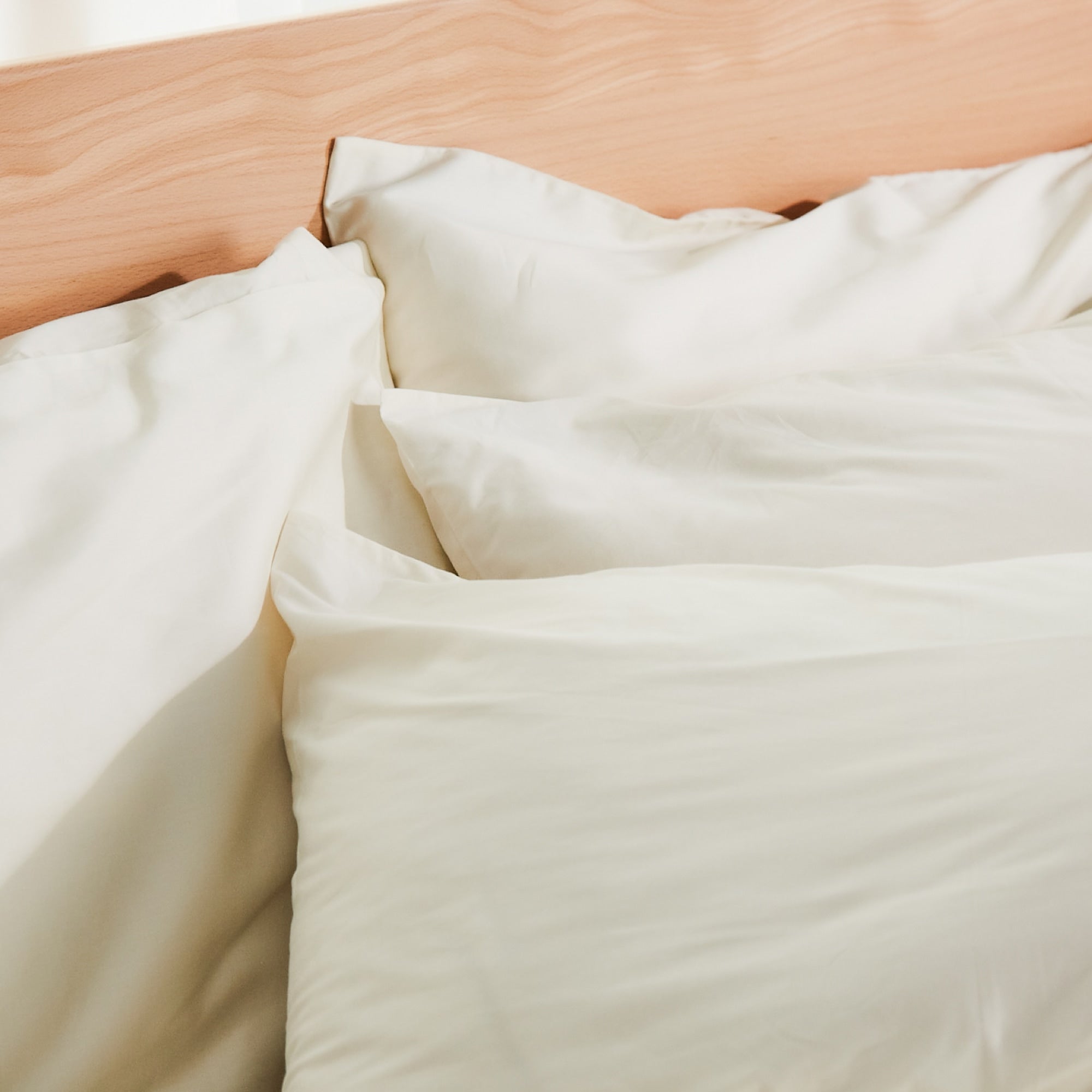 Premium 270 Thread Count Organic Cotton Percale Shams - Soft & Breathable Pillowcases for Bedroom, Hotel, or Guest Room