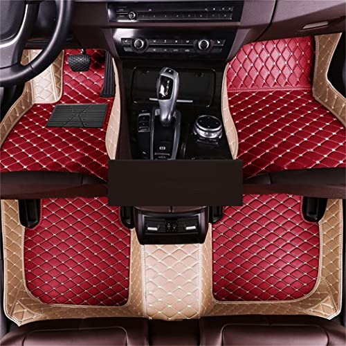 wine red + beige