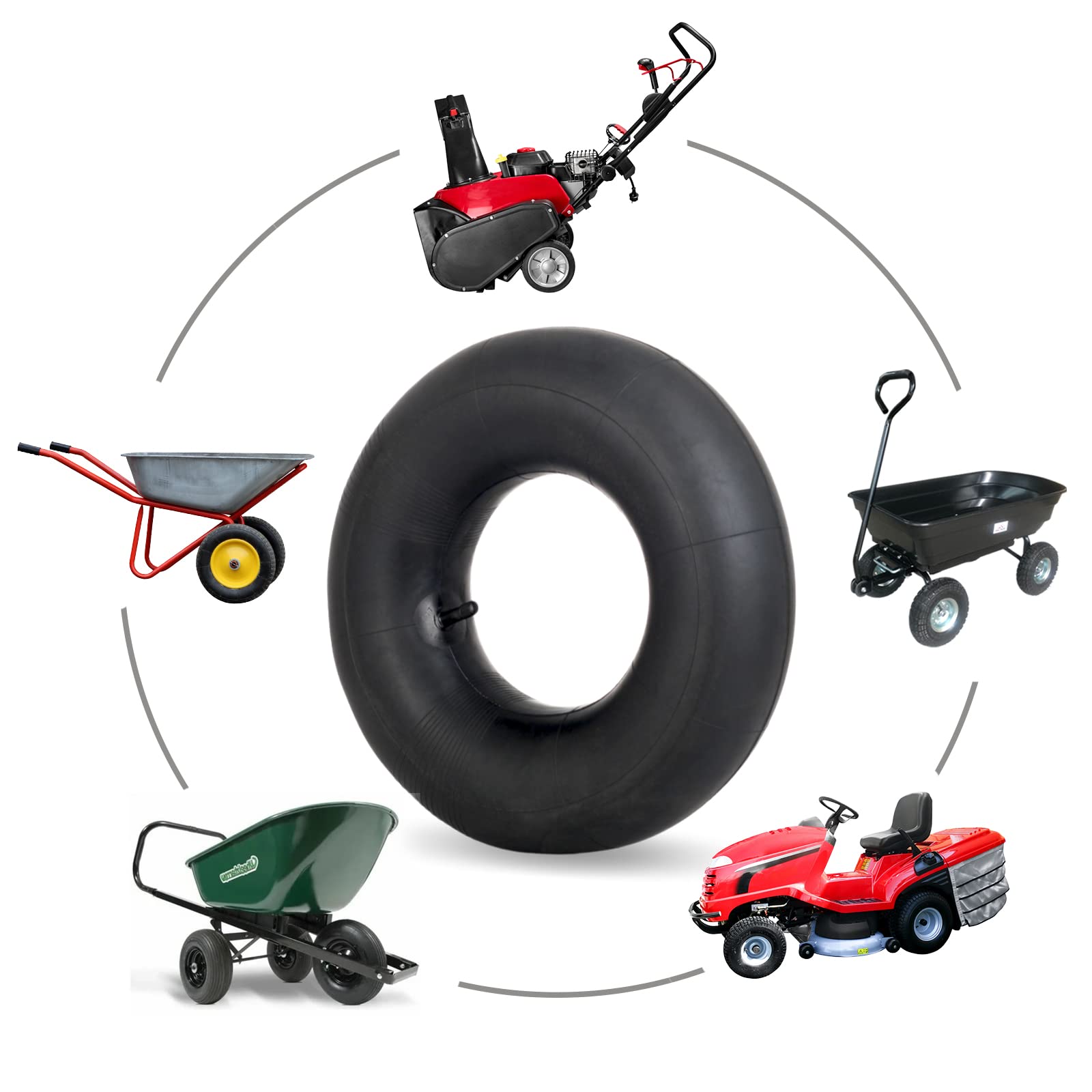4.00-6 Heavy Duty Replacement Inner Tube (2 Pack) with TR-13 Valve Stem - Compatible with 13