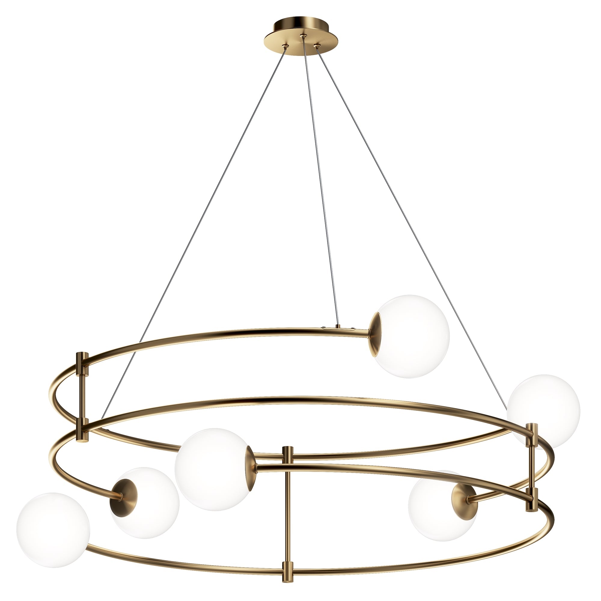 4/6Lt Gold & Black Finish Balance Center Light - Perfect for Dining Rooms, Living Rooms, and Bedroom Ceiling Lighting