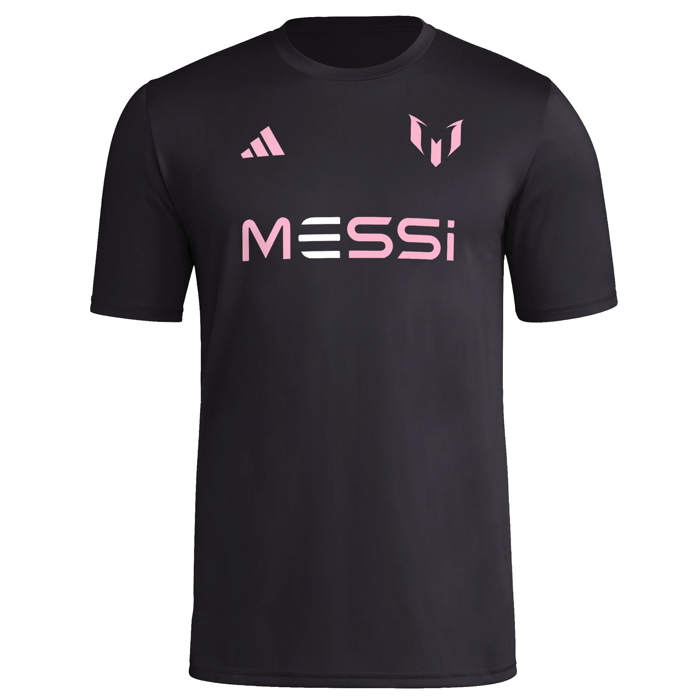 Adidas Lionel Messi Miami Wordmark Jersey Top - Black Soccer Jersey for Men - Perfect for Games, Training & Fan Support