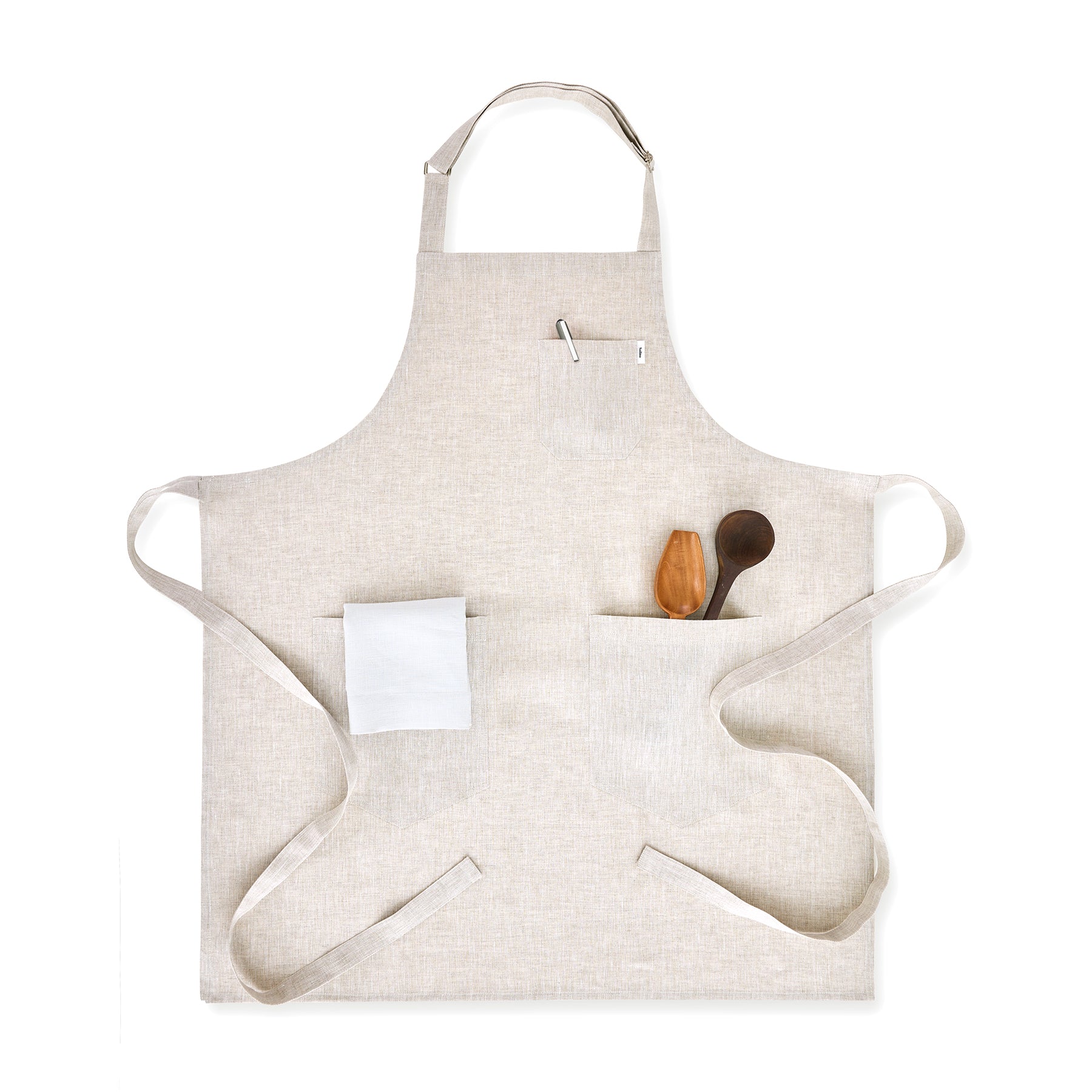 Premium Linen Bib Apron for Cooking, Baking & Grilling - Durable & Stylish Kitchen Apron for Chefs & Home Cooks - Perfect for BBQ, Baking & Crafting