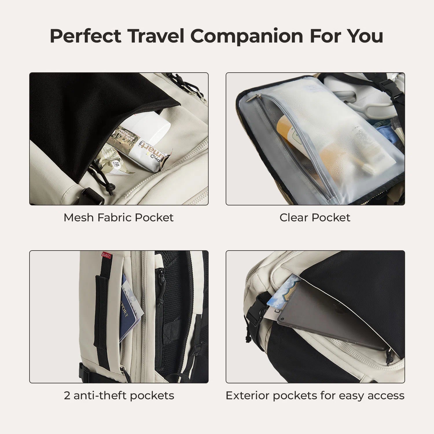 Blast Mesh Travel Backpack - Lightweight Durable Carry-On Backpack for Men & Women | Perfect for Air Travel, Hiking & Daily Commute