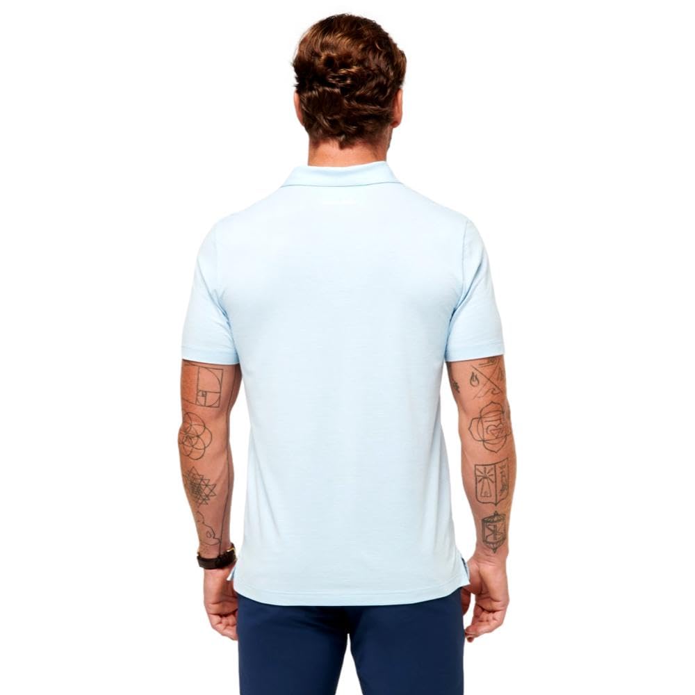 TravisMathew Men's The Heater Performance Polo Shirt - Moisture-Wicking Golf & Casual Wear for Active Lifestyles