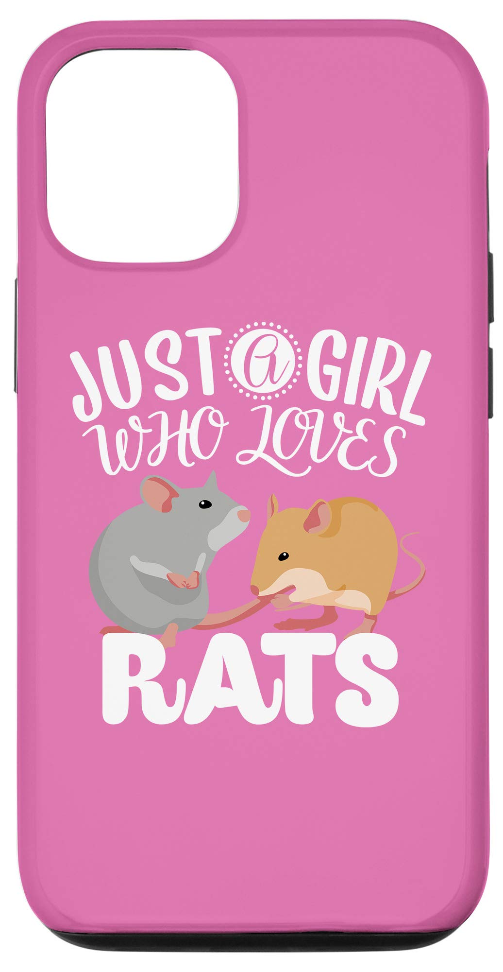 iPhone 12/12 Pro Case - Cute Rat Lover Design for Women, Perfect Gift for Rat Owners & Animal Enthusiasts - Durable Protective Phone Cover for Daily Use, Work & School