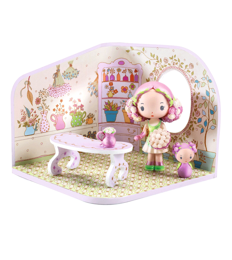 DJECO Tinyly Rosalie Tinyshop - Miniature Pretend Play Store for Kids | Perfect for Imaginative Play & Early Learning