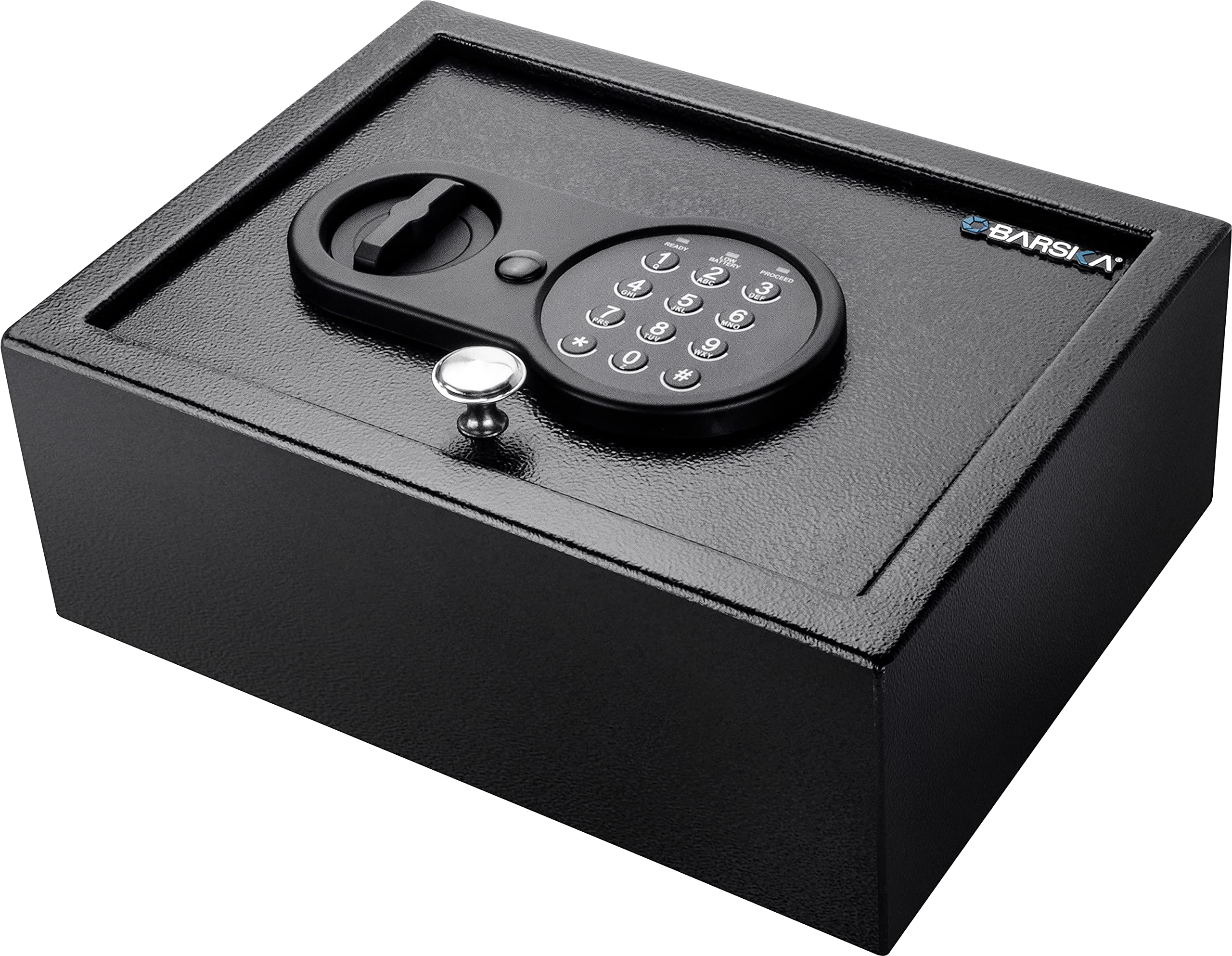 Barska AX13762 Top Opening Keypad Security Home Drawer Safe - Digital Lock Box for Jewelry, Cash & Documents - Secure Storage for Bedroom, Office or Closet