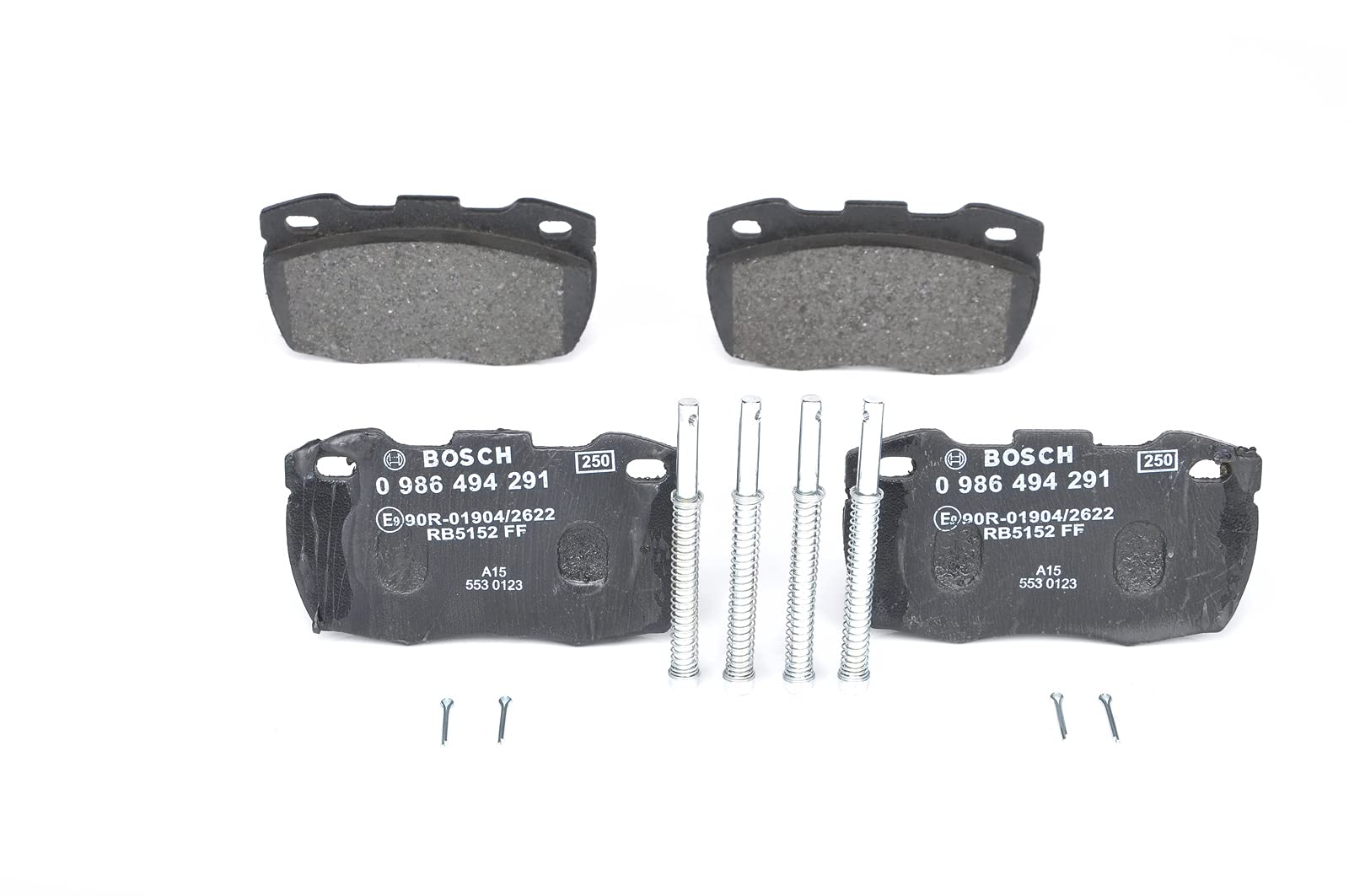 BOSCH BP1246-0986494291 Brake Pad Set - Premium Quality Front/Rear Brake Pads for Smooth & Safe Stopping | Perfect for Sedans, SUVs & Trucks | DIY Auto Repair & Maintenance