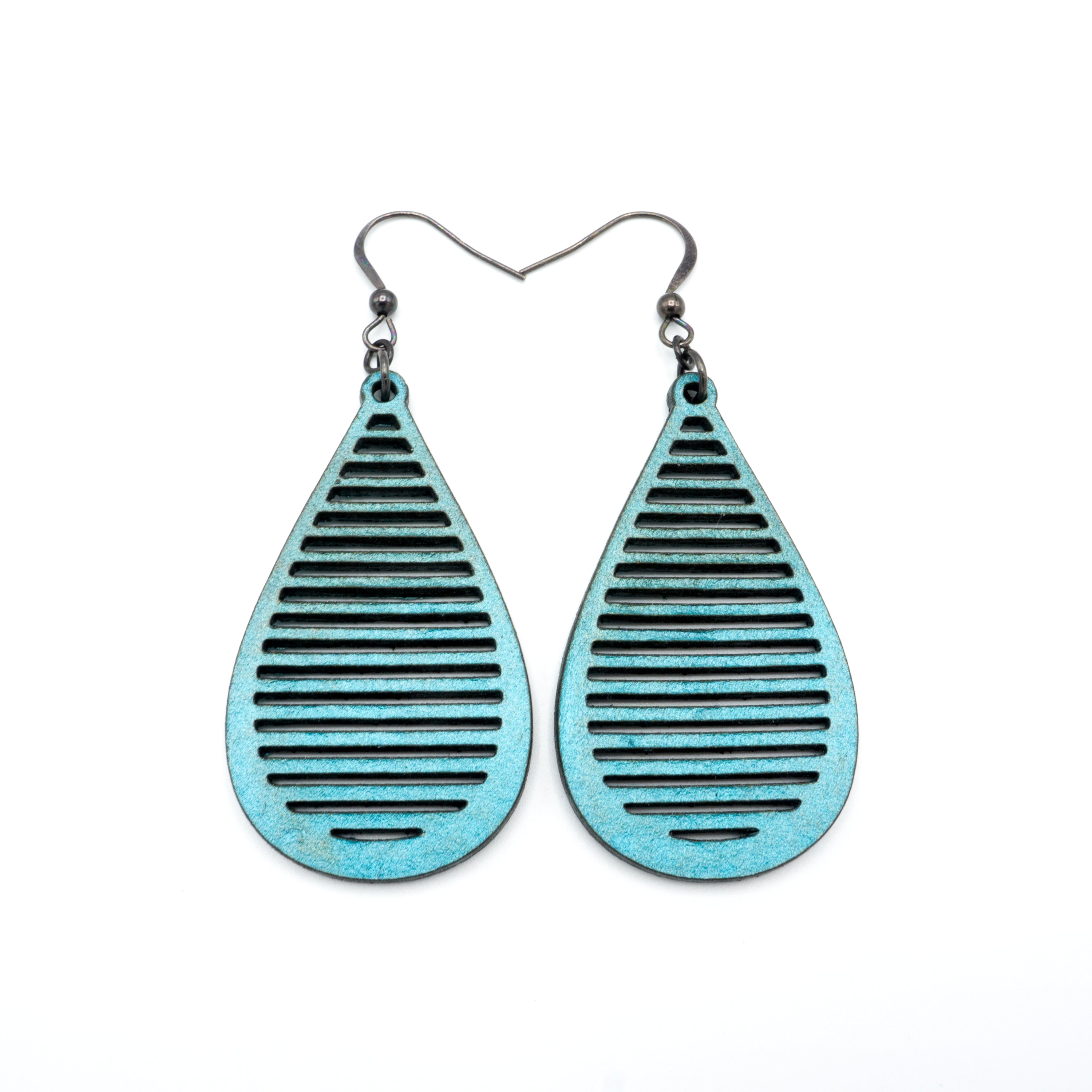 Turquoise Pearl Leather Earrings for Women | Handmade Boho Drop Earrings | Perfect for Casual Wear, Parties & Gifts