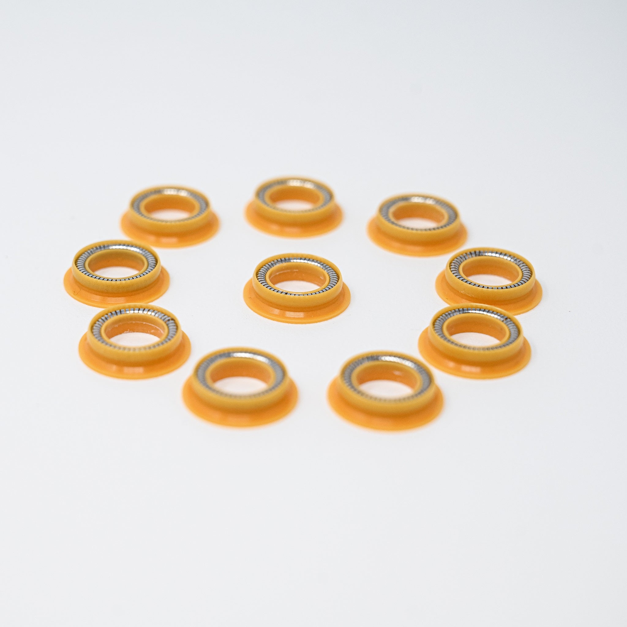 3/8 Inch Stainless Steel Flanged Seal - Pack of 10 - High Temperature & Pressure Resistant for Plumbing, Hydraulic Systems & Industrial Equipment