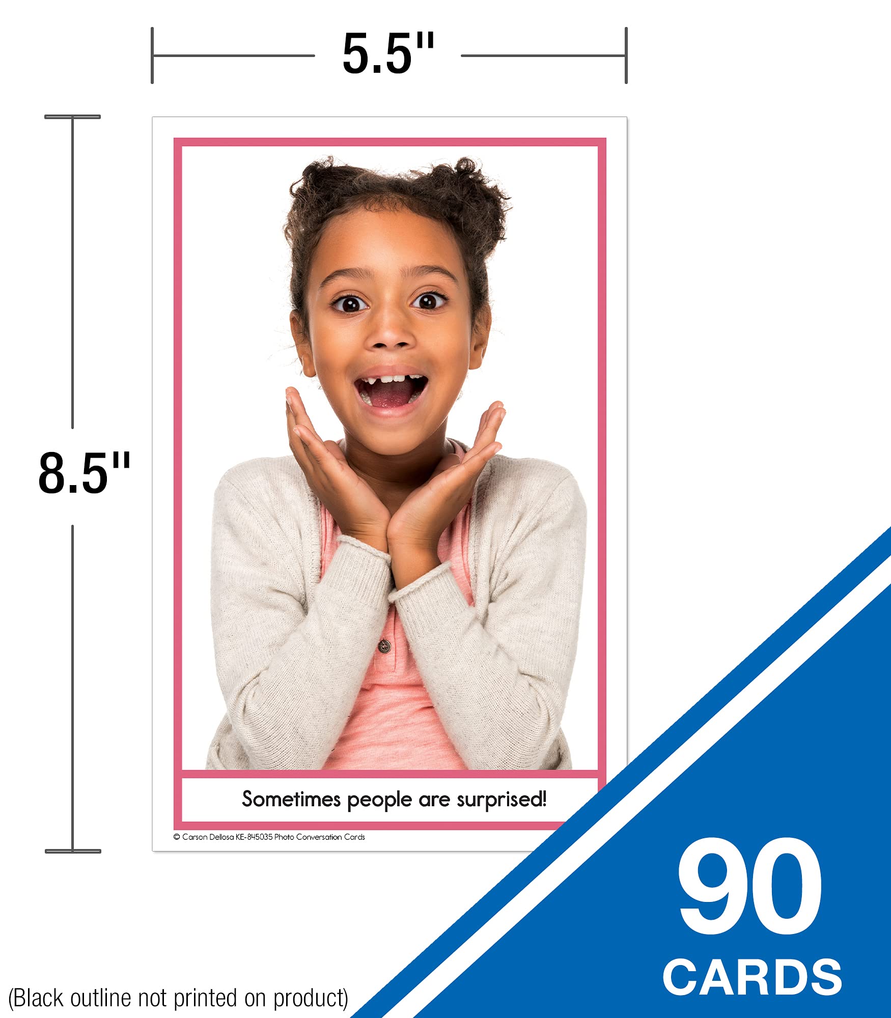 Key Education Photo Conversation Cards for Kids - 90 Social Emotional Learning Flash Cards for Autism & Aspergers, Behavior & Communication Skills Practice - Educational Games for Kindergarten & Elementary School - Perfect for Classroom & Homeschool Use