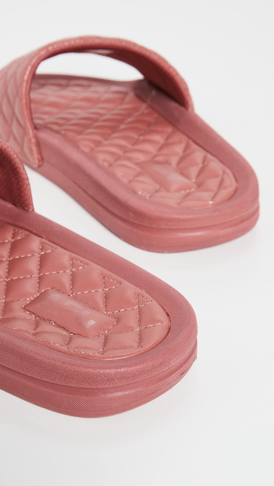 APL: Athletic Propulsion Labs Women's Lusso Slides - Comfortable Cedar & Pink Sandals Size 5 Medium US - Perfect for Poolside, Beach, and Casual Summer Wear