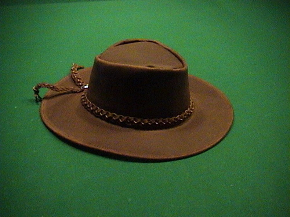 Sharpshooter Clint Eastwood Style Leather Cowboy Hat - Vintage Western Movie Replica for Men - Perfect for Cosplay, Halloween Costumes & Western Theme Parties