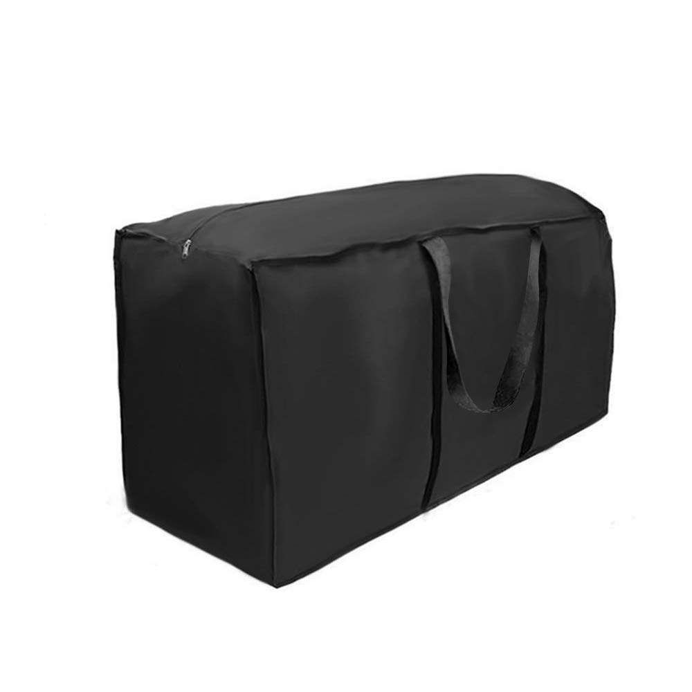 Scorpiuse 48 Inch Waterproof Patio Cushion Storage Bag with Heavy Duty Zipper & Handles - Outdoor Furniture Cover for Sofa Cushions, Pillows, Christmas Decorations (48x15x21 Inch) - Perfect for Garage, Basement & Seasonal Storage