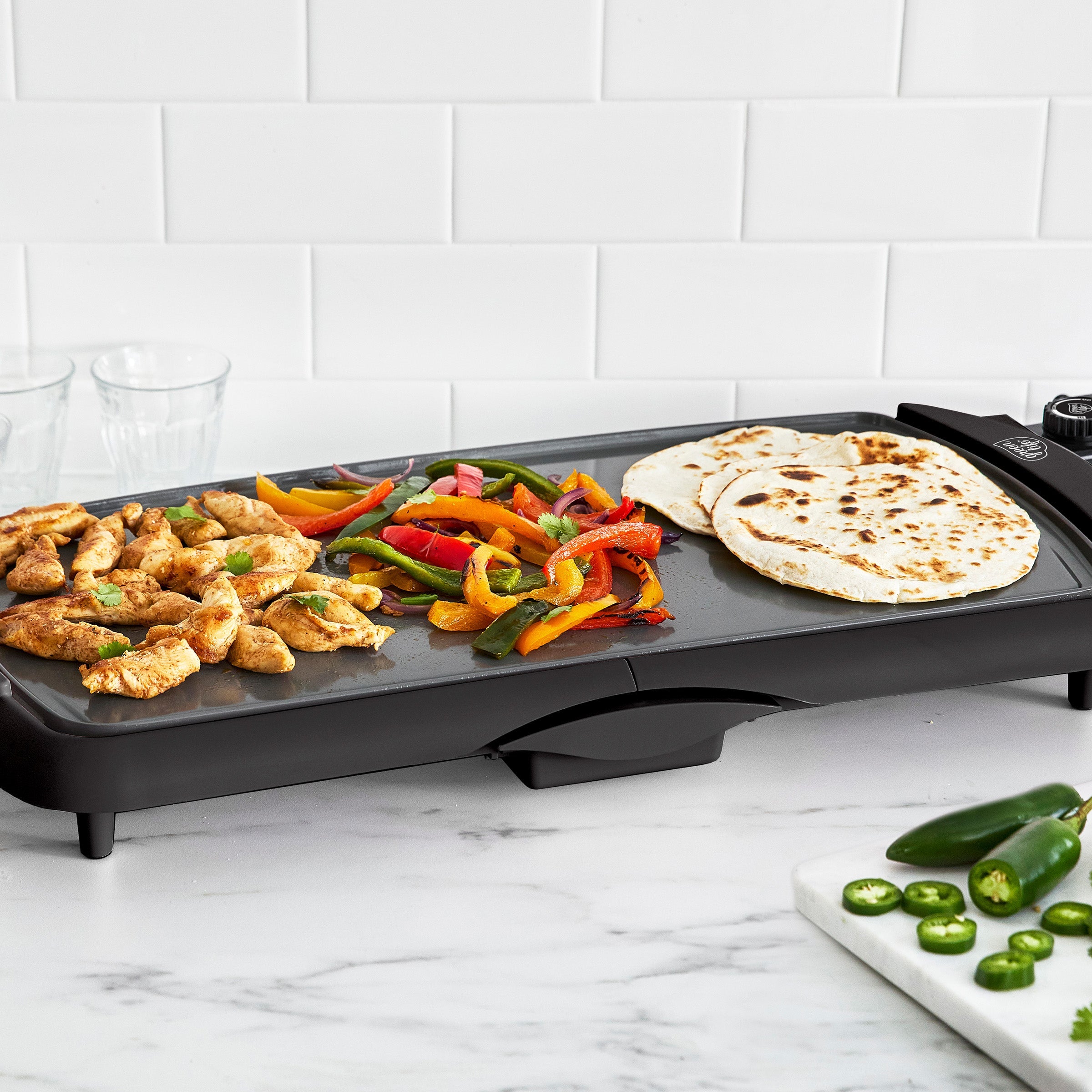 GreenLife Healthy Griddle XL - Non-Toxic Ceramic Nonstick, 12-Inch Large Frying Pan, PFOA-Free Cookware for Healthy Cooking | Perfect for Pancakes, Eggs, Stir Fry & More | Black
