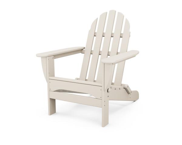 Polywood Classic Folding Adirondack Chair - Durable Outdoor Furniture for Patio, Poolside & Garden Relaxation - Weather-Resistant Recycled Plastic Material