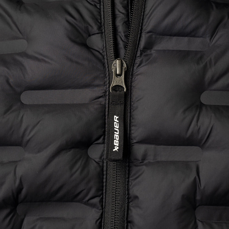 Bauer FLC Packable Puffer Jacket for Men - Lightweight Winter Coat, Water-Resistant, Warm Insulated Hooded Jacket - Perfect for Outdoor Activities, Hiking & Travel