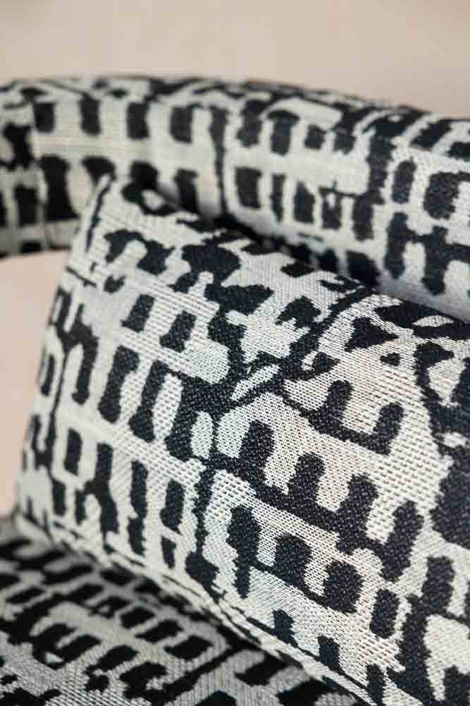 Stylish Modern Abstract Pattern Accent Armchair - Mid-Century Inspired Lounge Chair for Living Room, Bedroom, or Office Decor