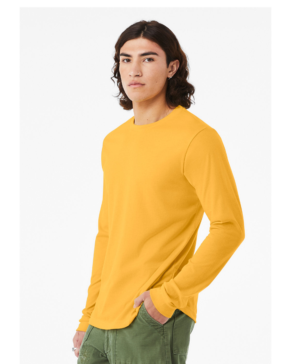 Bella + Canvas 3501CVC Unisex Long Sleeve T-Shirt - Soft CVC Jersey Crewneck Tee for Men & Women - Perfect for Casual Wear, Layering & Everyday Comfort